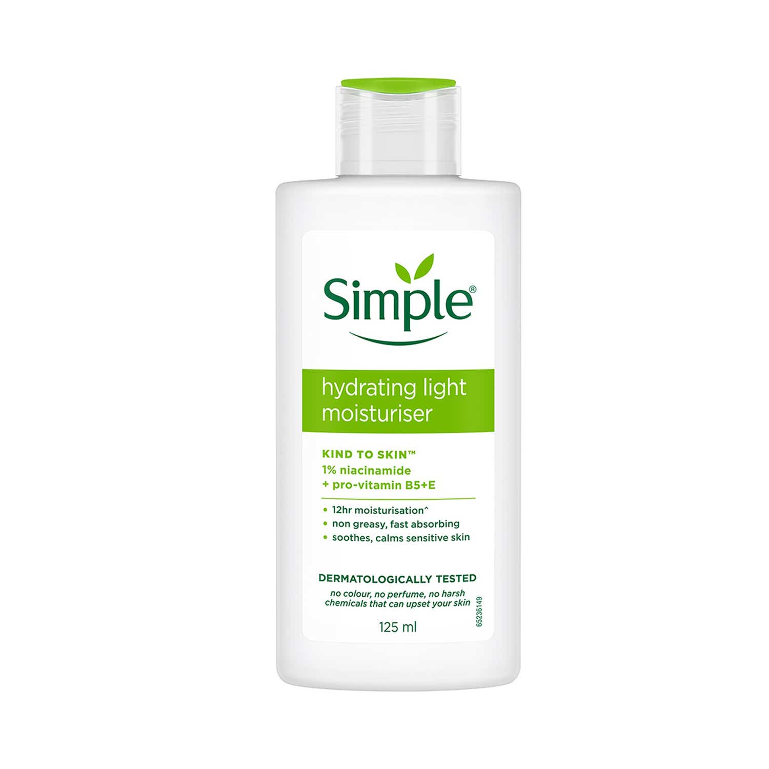 Simple | Simple Hydrating Light Moisturiser 12HR Hydration Non Greasy Moisturizer for a Smooth Skin (125 ml)