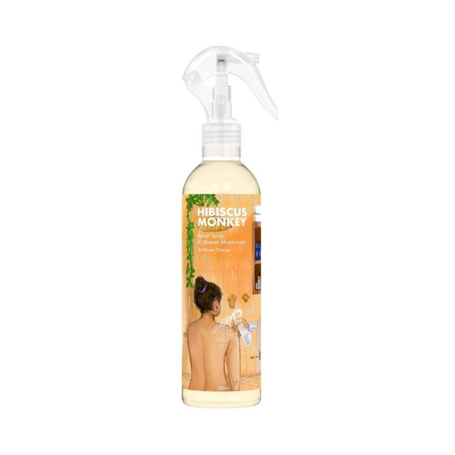 Hibiscus Monkey | Hibiscus Monkey Sunflower Orange Velvet Spray In-Shower Body Moisturiser (250ml)