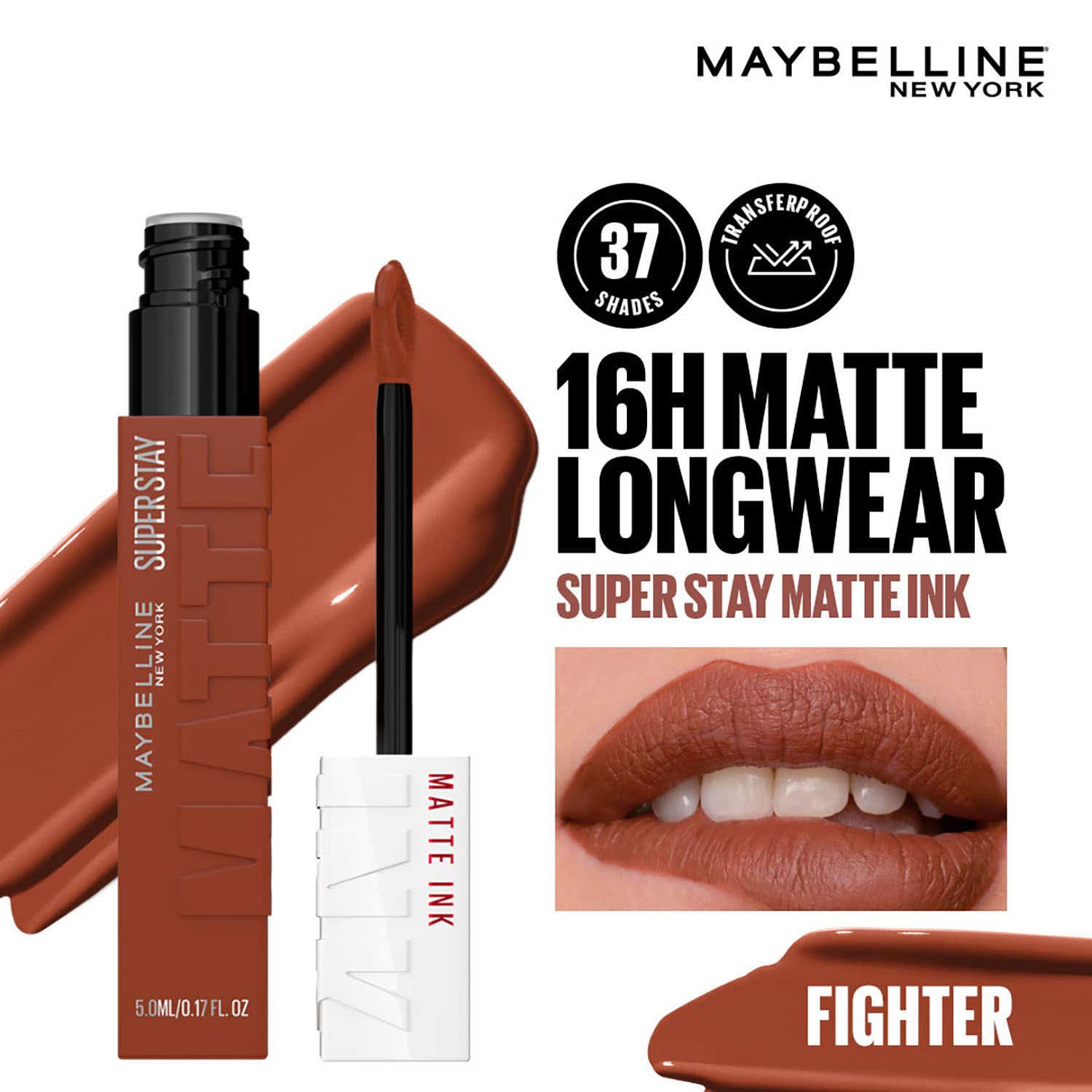 Maybelline New York | Maybelline New York Super Stay Matte Ink Liquid Lipstick - 75 Fighter (5 ml)