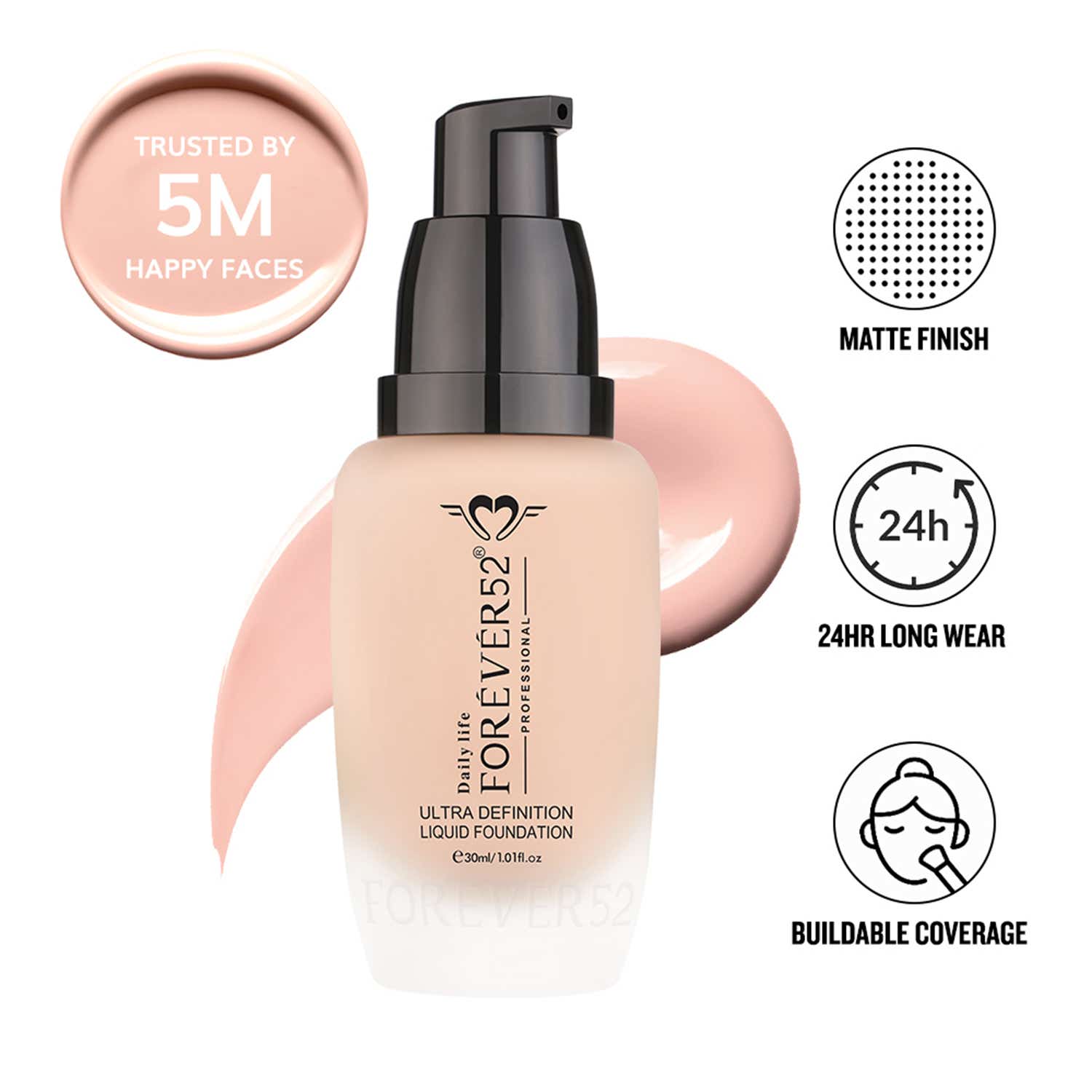 Daily Life Forever52 | Daily Life Forever52 Ultra Definition Liquid Foundation - FLF011 Cheese (30 ml)