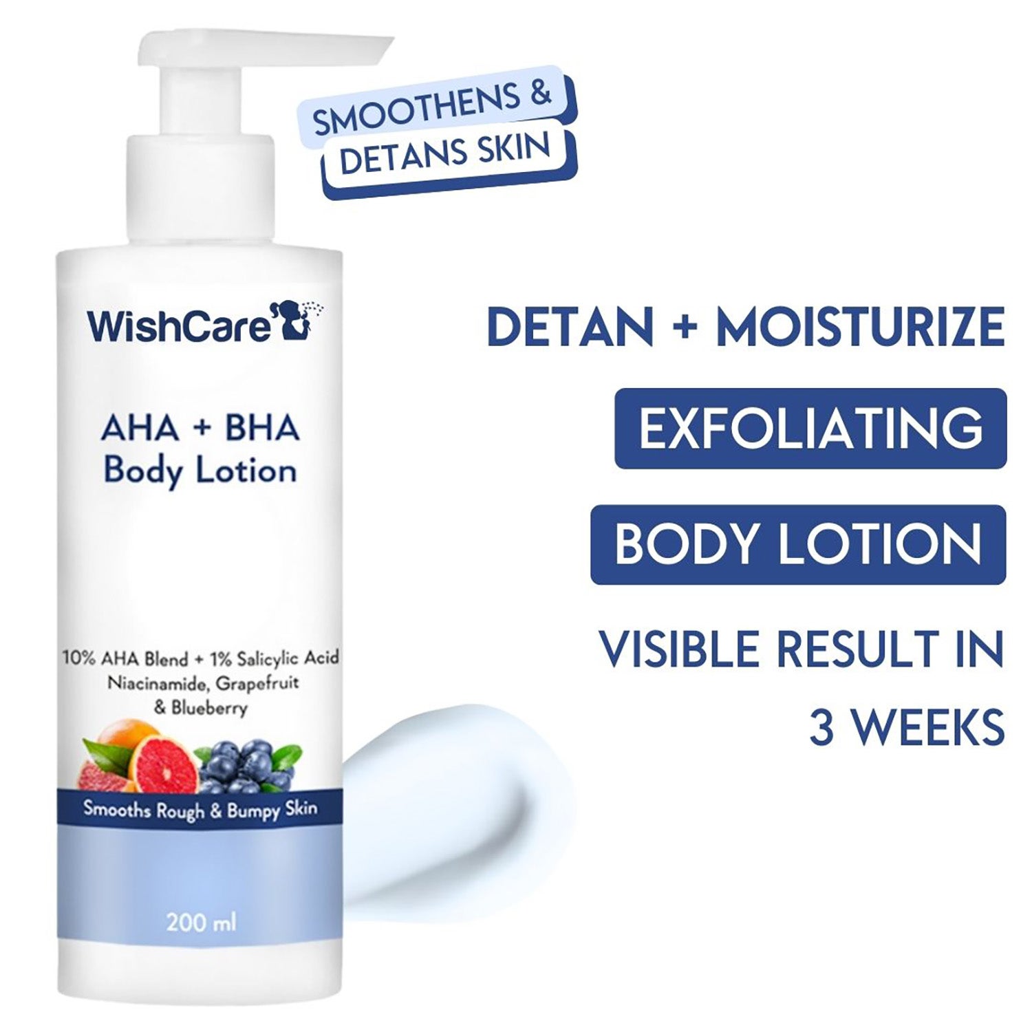 WishCare | WishCare 10% AHA + 1% BHA Body Lotion With Niacinamide (200ml)