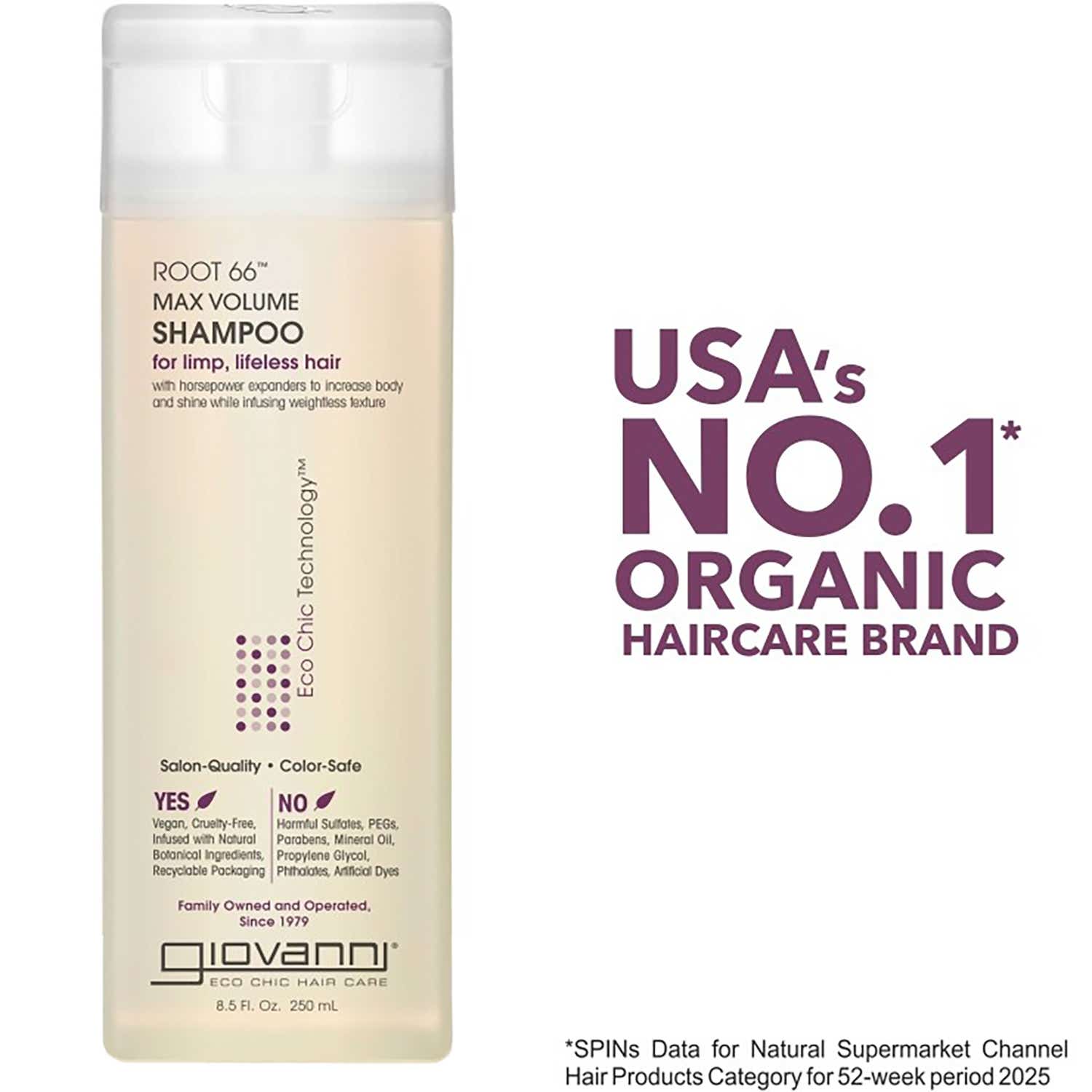 Giovanni | Giovanni Organic Root66 Max Volume Shampoo (250ml)