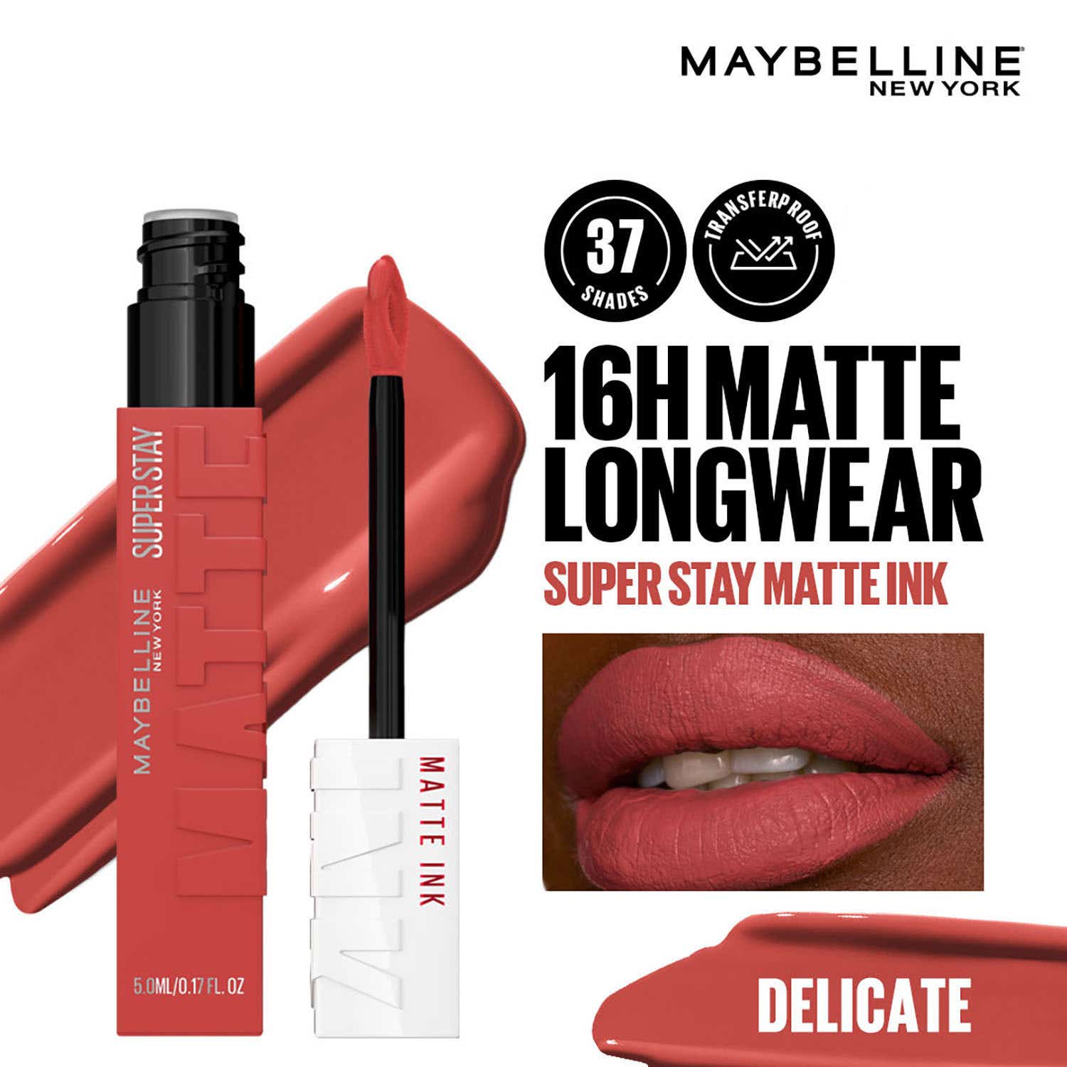 Maybelline New York | Maybelline New York Super Stay Matte Ink Liquid Lipstick - 225 Delicate (5 ml)