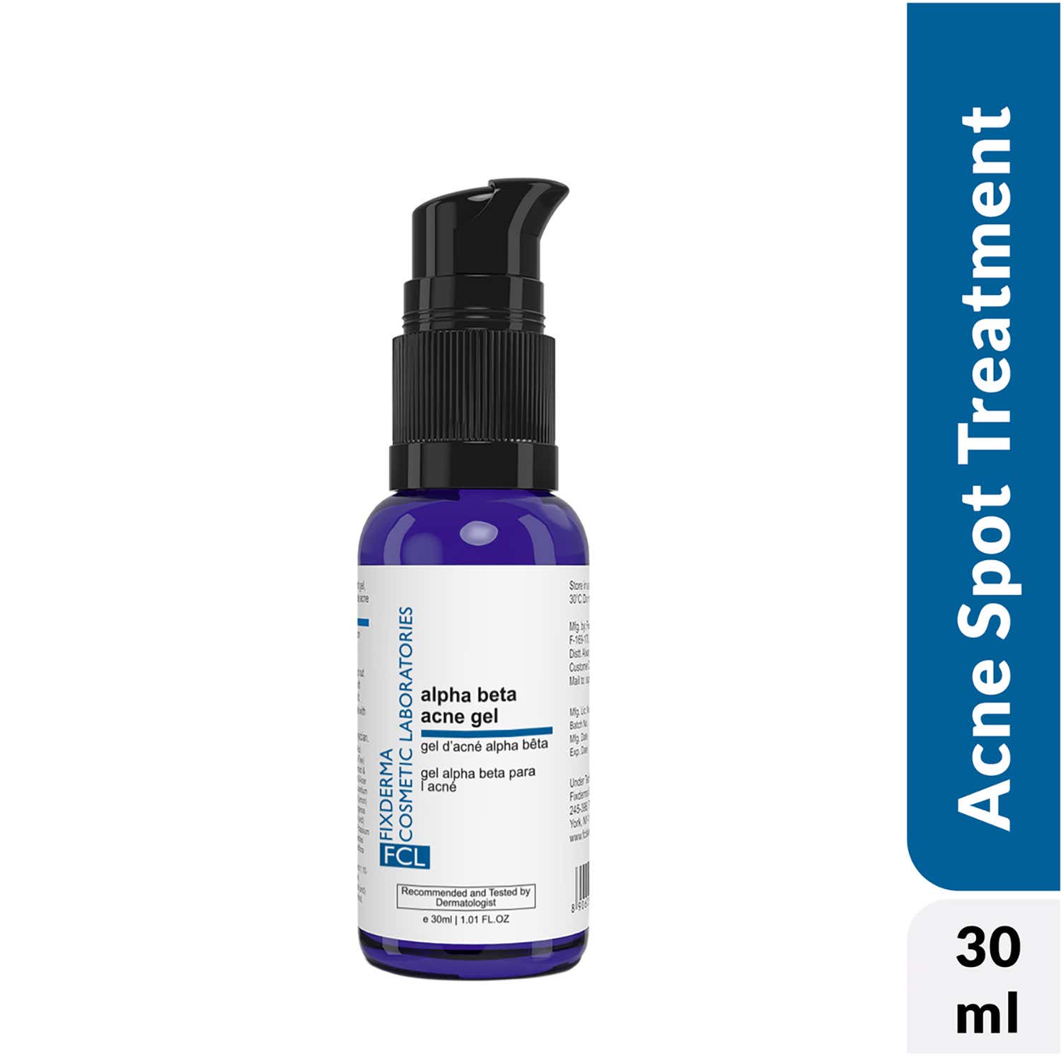 Fixderma Cosmetic Laboratories | Fixderma Cosmetic Laboratories 2% Salicylic Acid + 6% Glycolic Acid Alpha Beta Acne Gel (30ml)
