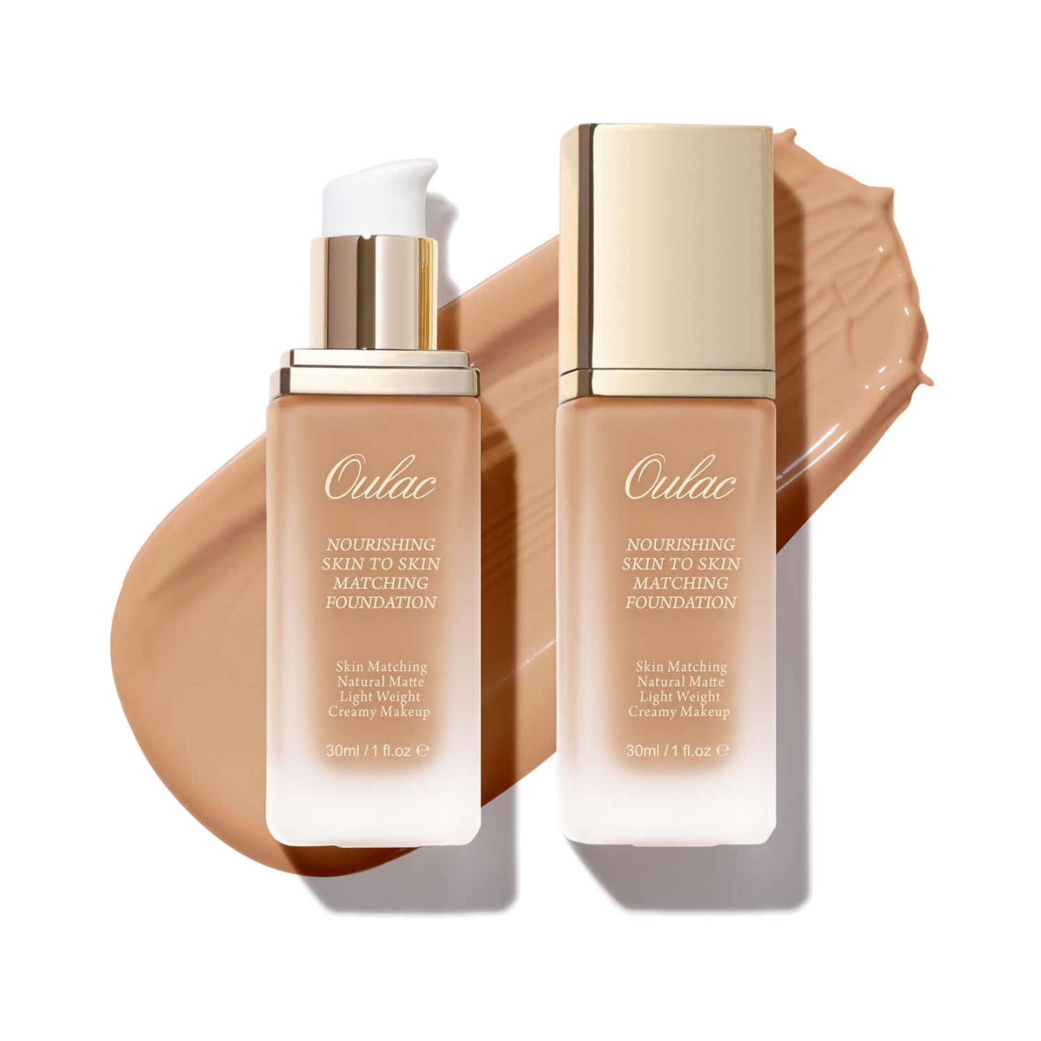 Oulac | Oulac Nourishing Skin To Skin Matching Foundation - 15/Bronze (30 ml)