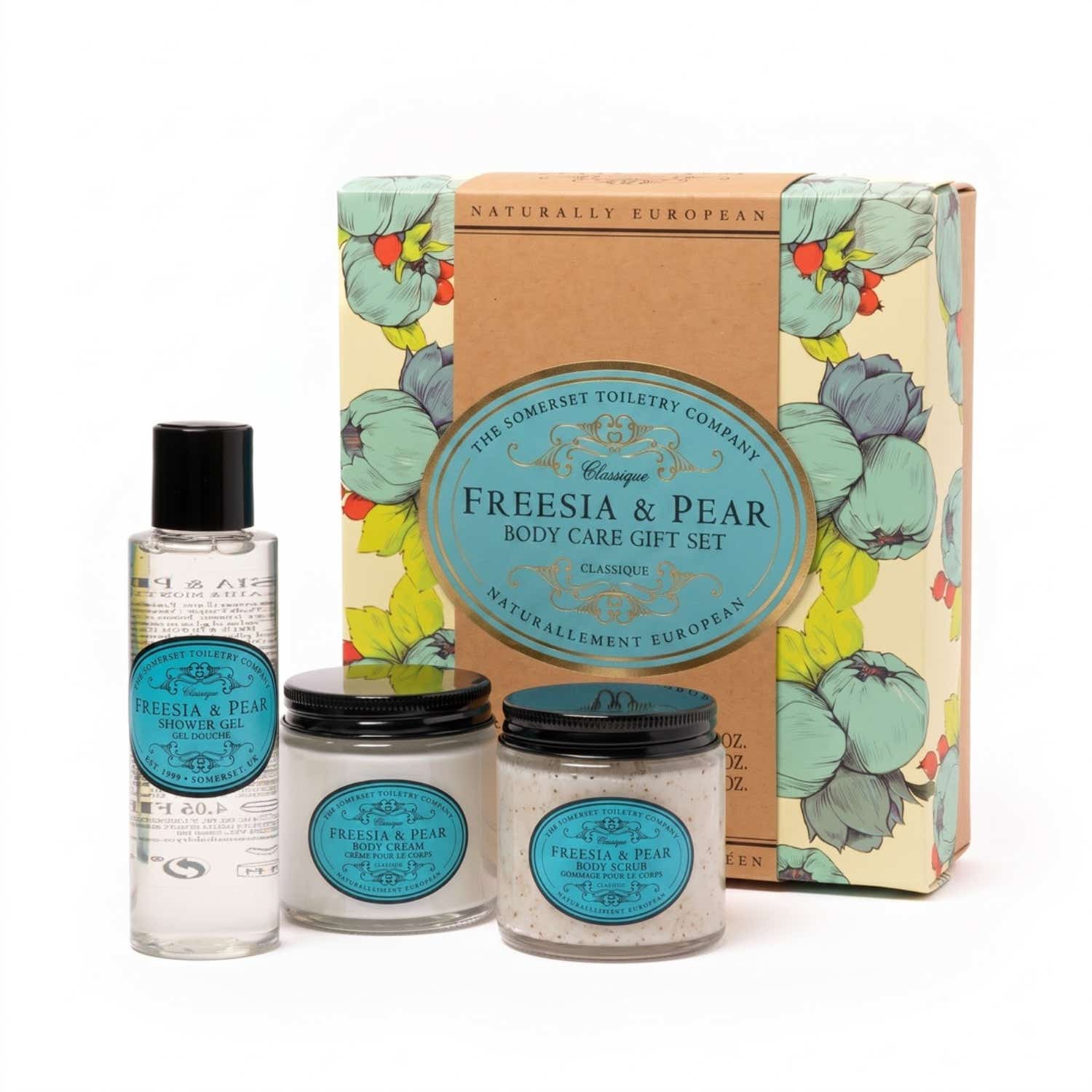 NATURALLY EUROPEAN | NATURALLY EUROPEAN Somerset Freesia and Pear Body Care Set (3 pcs)