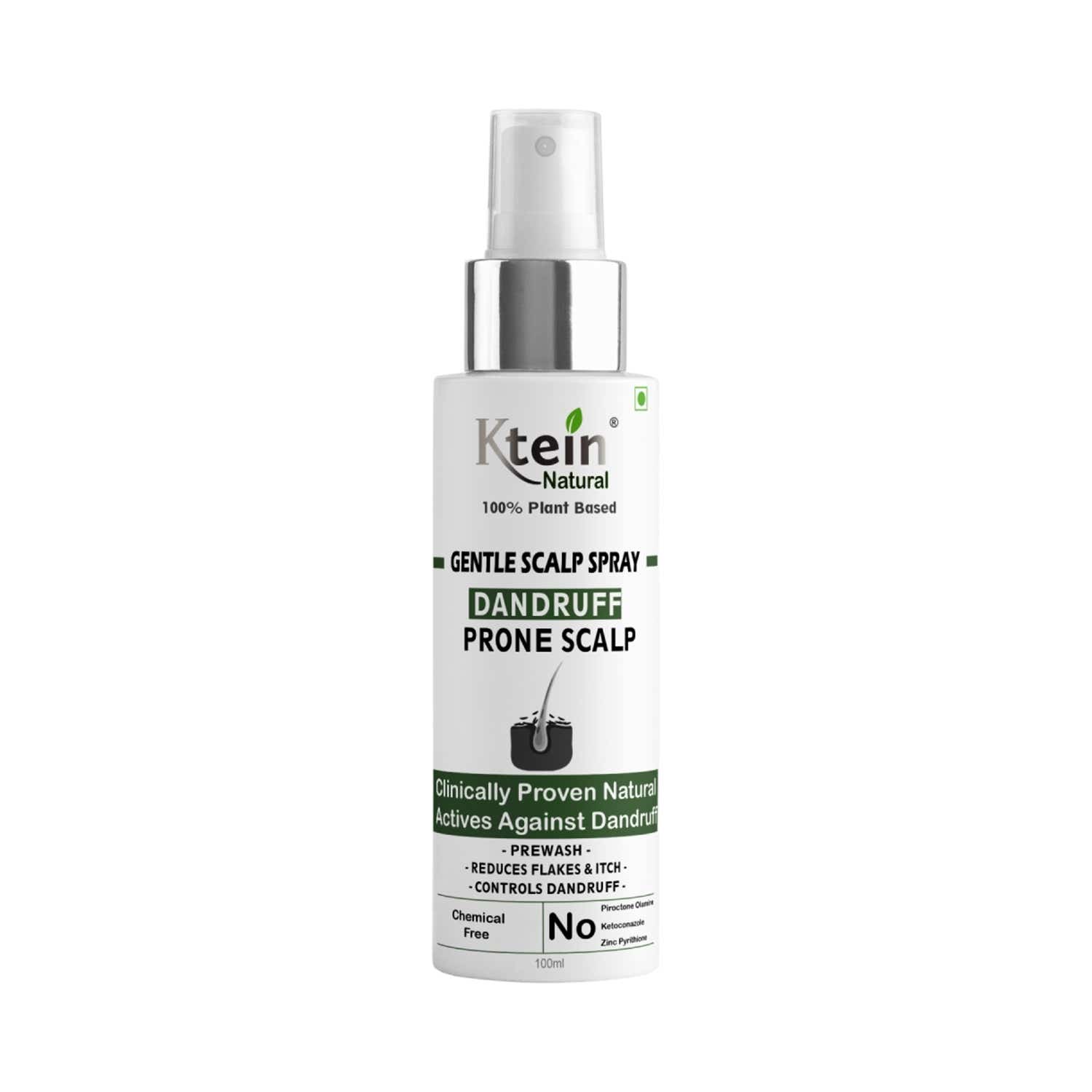 Ktein | Ktein 100% Plant Based Gentle Scalp Spray For Dandruff Control (100 ml)