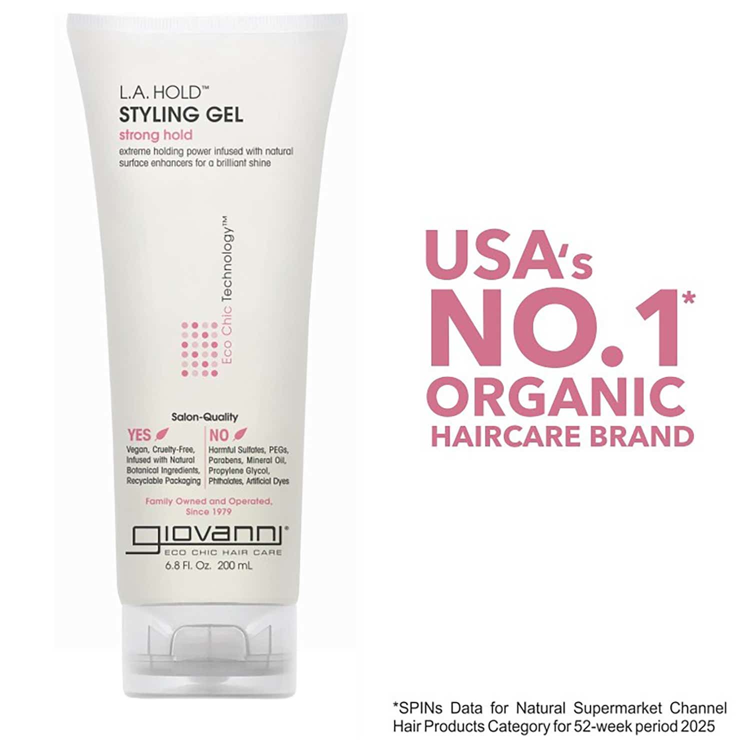 Giovanni | Giovanni Organic LA Natural Styling Gel Strong Hold (200ml)