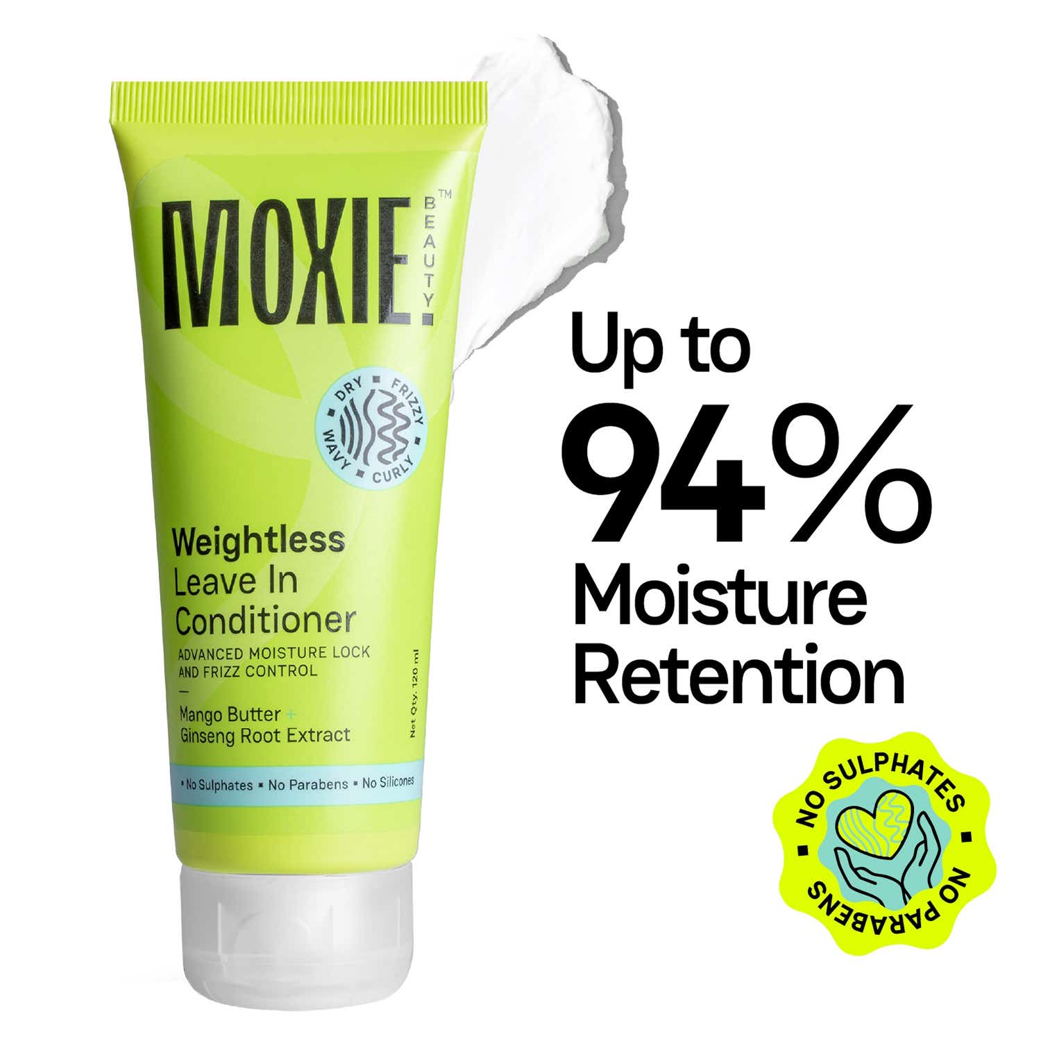 Moxie Beauty | Moxie Beauty Weightless Leave In Conditioner for Dry and Frizzy Hair (120 ml)