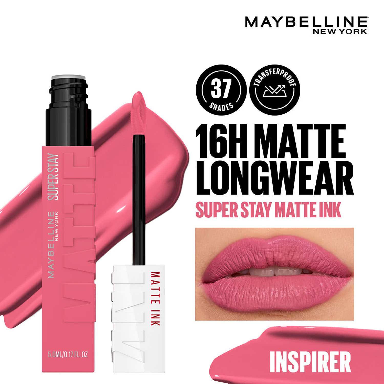 Maybelline New York | Maybelline New York Super Stay Matte Ink Liquid Lipstick - 125 Inspirer (5 ml)