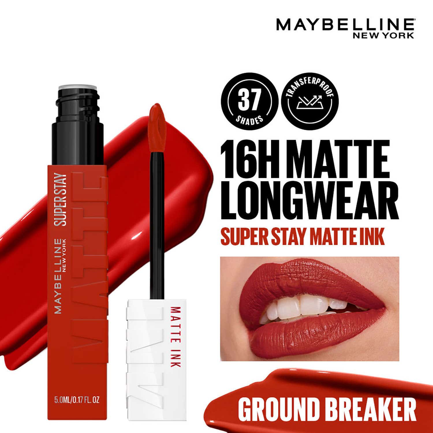Maybelline New York | Maybelline New York Super Stay Matte Ink Liquid Lipstick - Ground Breaker (5 ml)