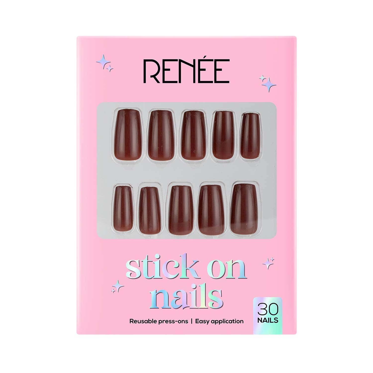 RENEE | Renee Stick On Nails - Glossy Nails 10 (Pack of 30)