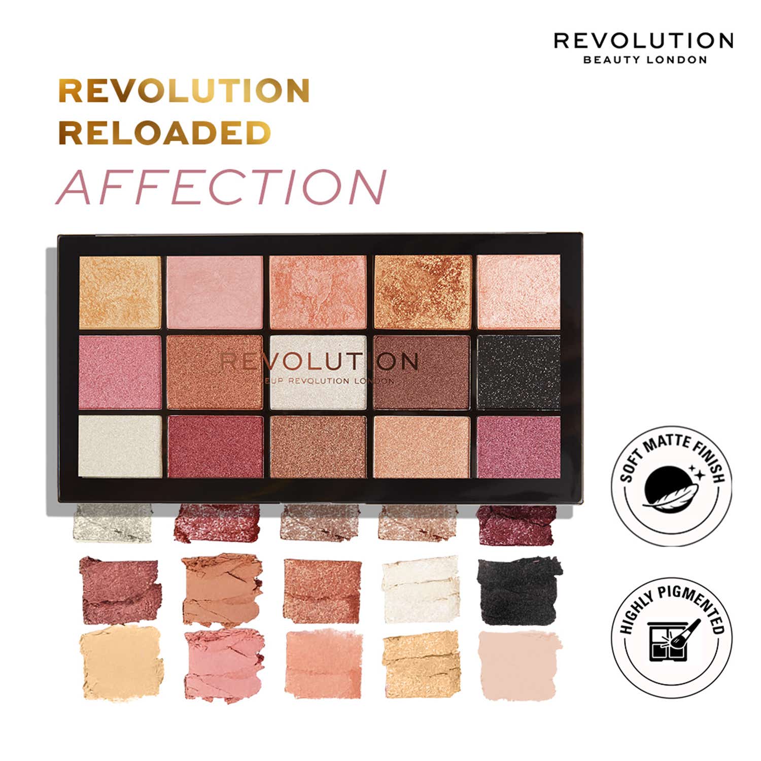 Makeup Revolution | Makeup Revolution Reloaded Eyeshadow Palette - Affection (16.5g)