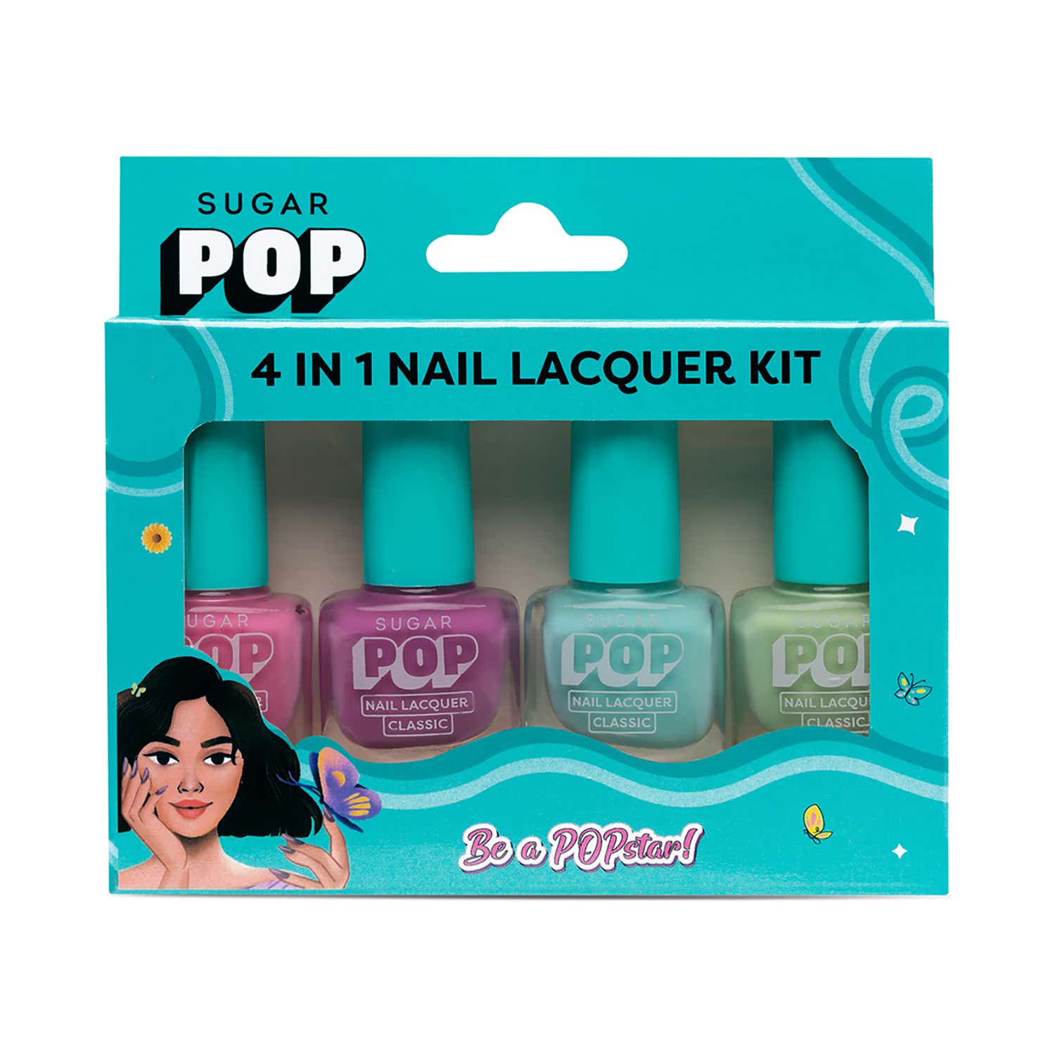 SUGAR POP | SUGAR POP 4 in 1 Nail Lacquer Kit - 04 Pastel Paradise (4 pcs)
