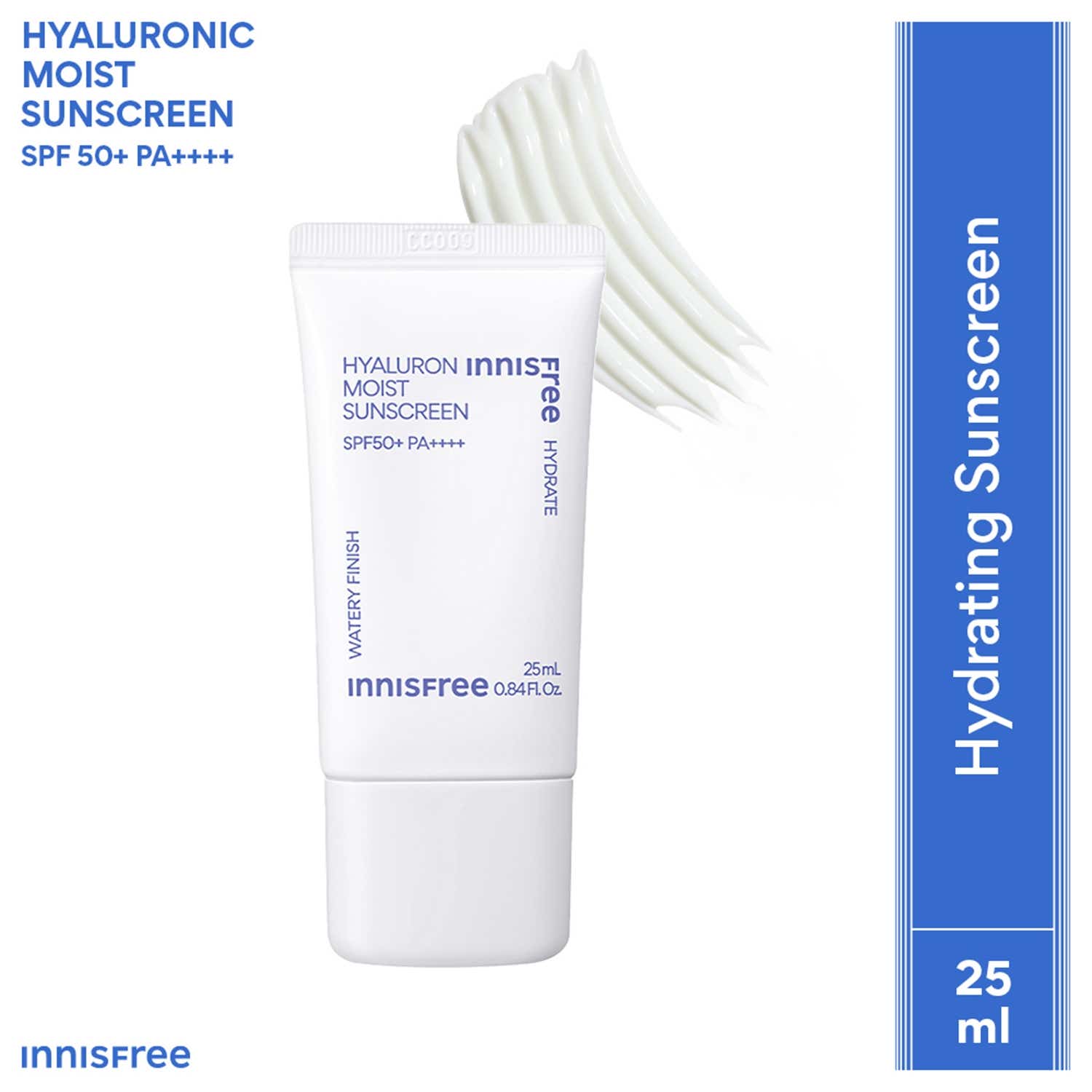 Innisfree | Innisfree Hyaluron Moist Sunscreen SPF50+ PA++++ No White Cast Watery Finish Mini (25 ml)