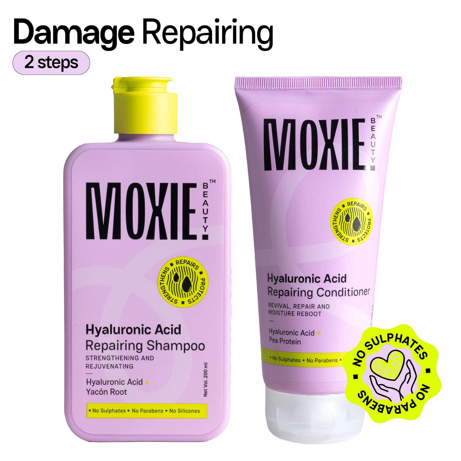 Moxie Beauty | Moxie Beauty The Hydrorepair Wash Duo for Dry & Damaged Hair (2 Pcs)