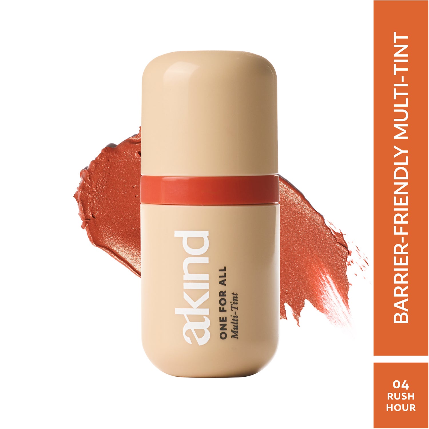Akind | Akind One For All Multi-Tint - Barrier-Loving Tint for Lips, Cheeks & Eyes - Rush Hour (5.5 ml)