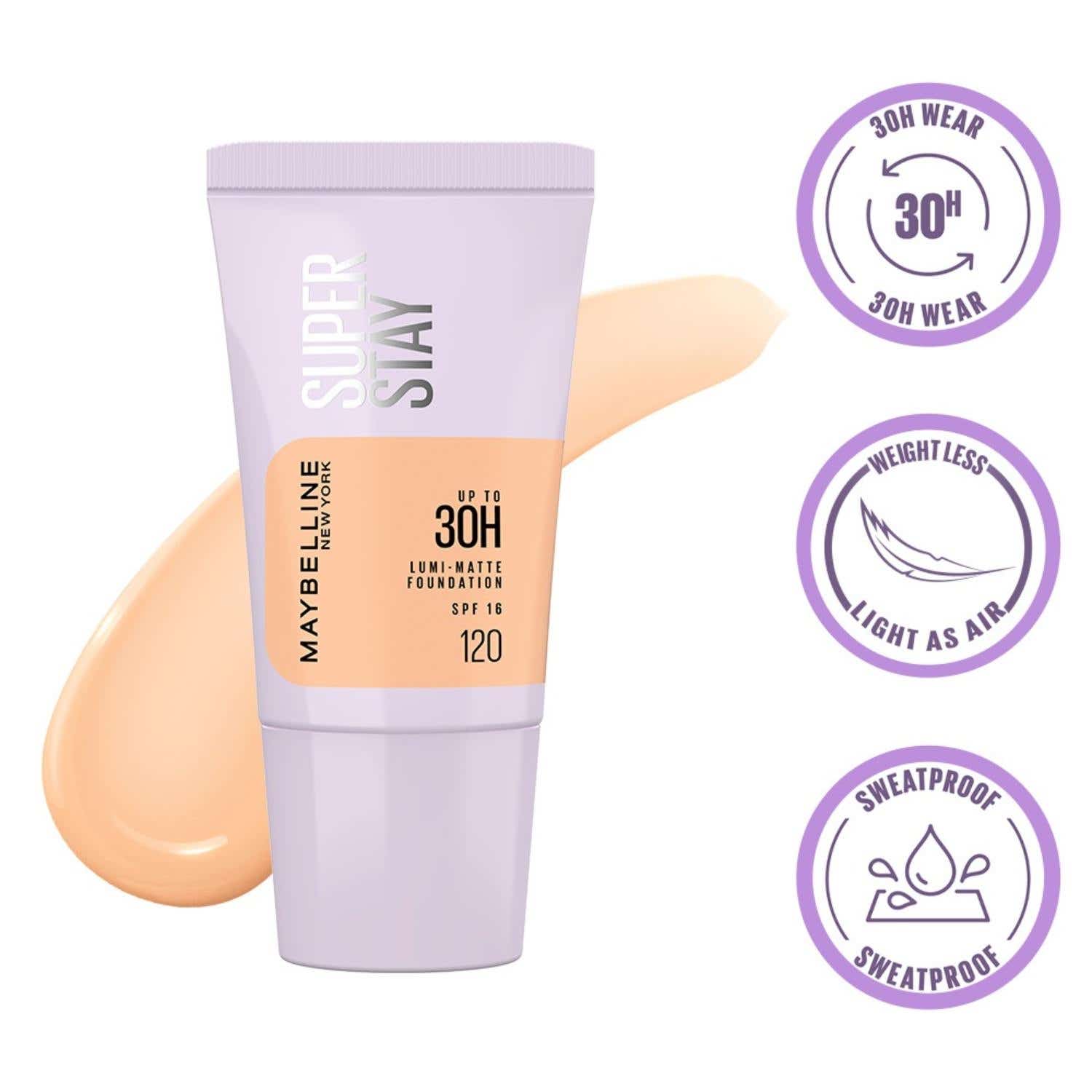 Maybelline New York | Maybelline New York Super Stay Lumi Matte Liquid Foundation - 120 (18 ml)
