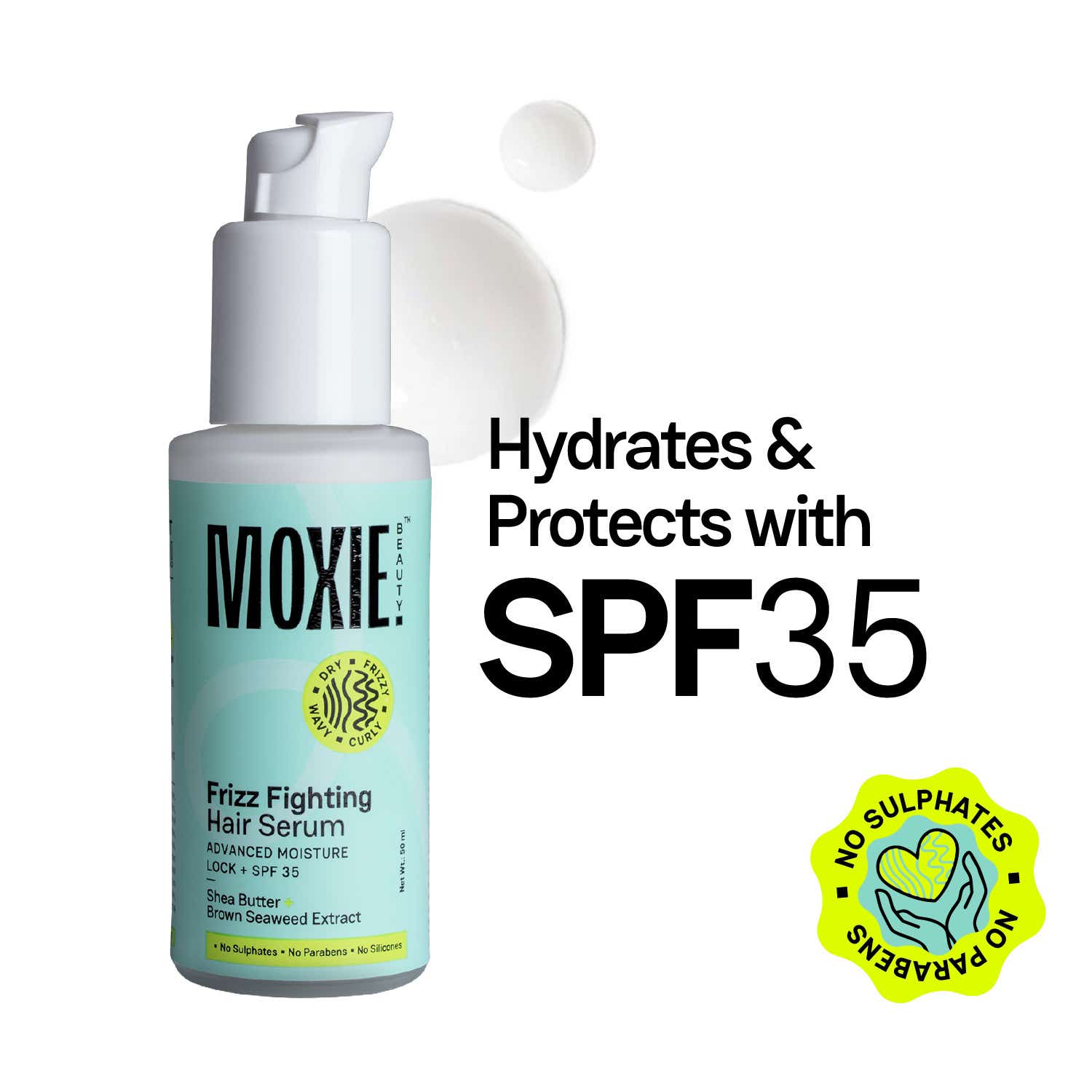 Moxie Beauty | Moxie Beauty Frizz Fighting Hair Serum For Dry and Frizzy Hair (50 ml)