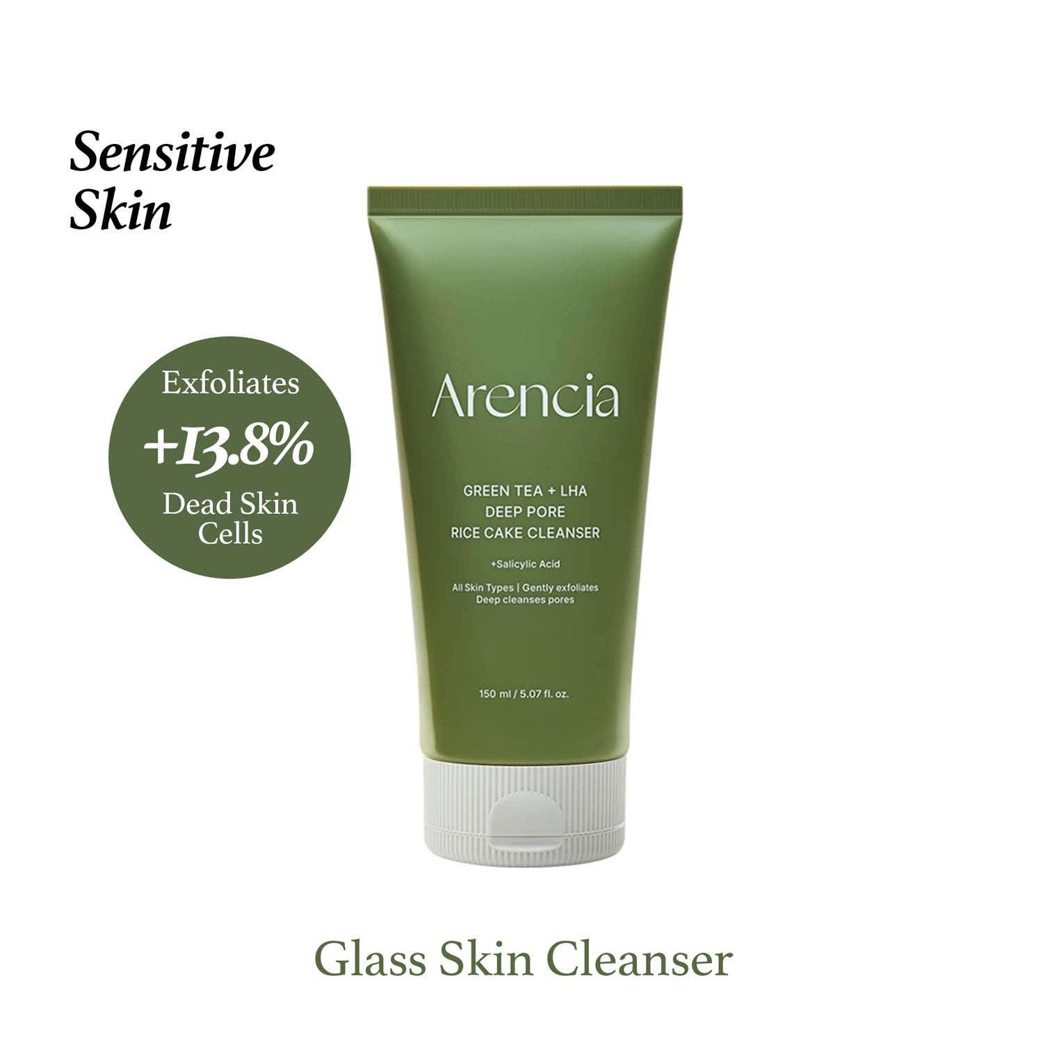 Arencia | Arencia Green Tea + LHA Deep Pore Rice Cake Cleanser (150 g)