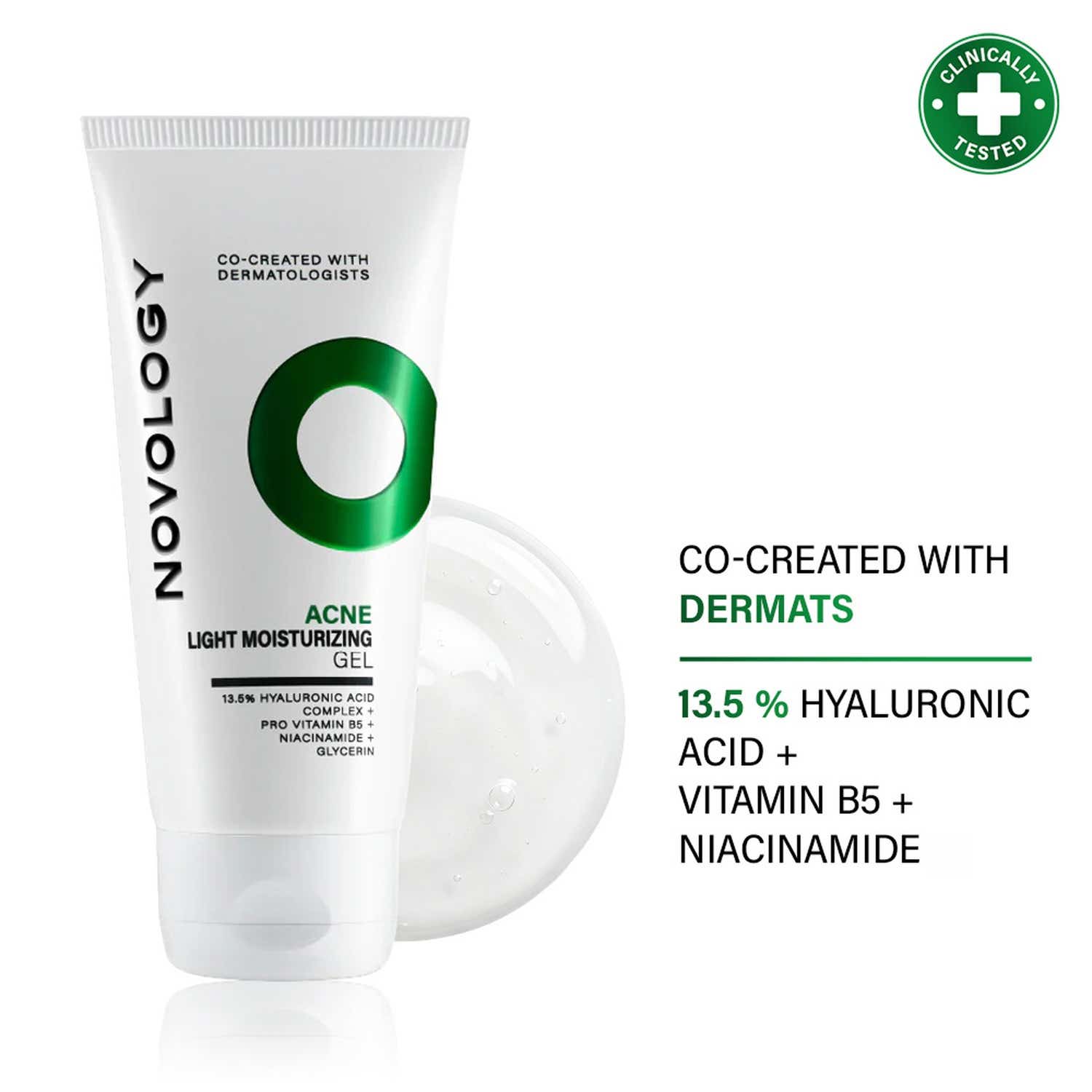 Novology | Novology Acne Light Moisturizing Gel for Oily Acne Prone Skin Upto 100 hours of Hydration (50 g)