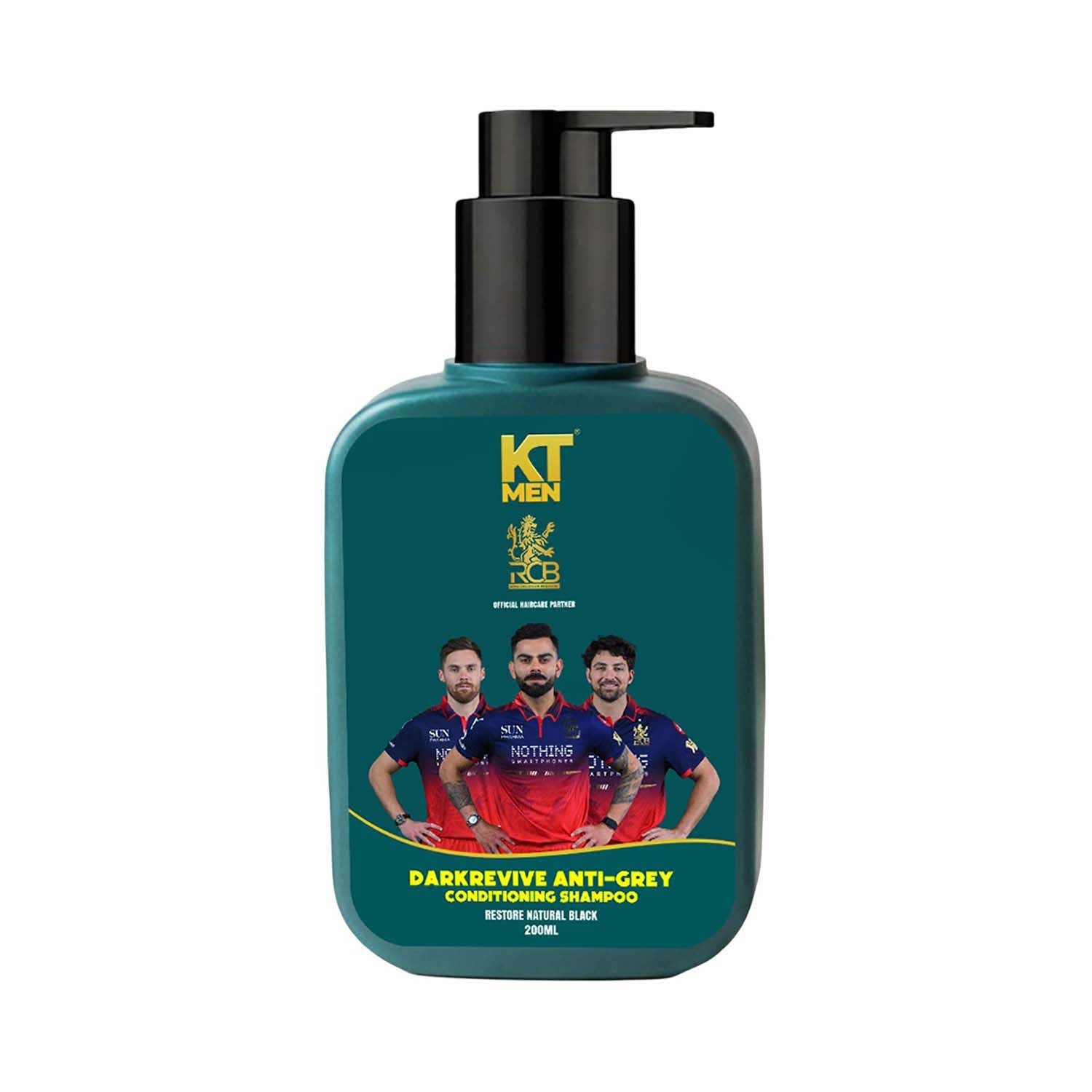 KT MEN | KT MEN Dark Revive Anti Grey Conditioning Shampoo Restore Natural Black - RCB (200 ml)