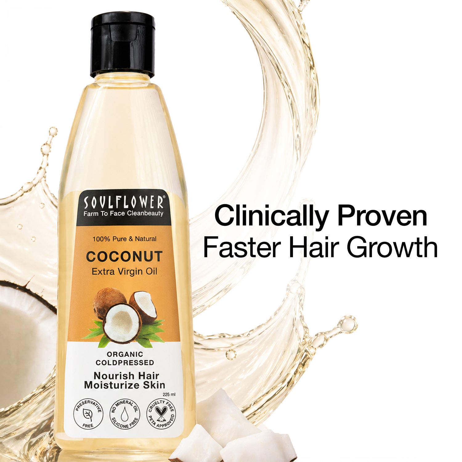 Soulflower | Soulflower Coldpressed Coconut Carrier Oil - (225ml)