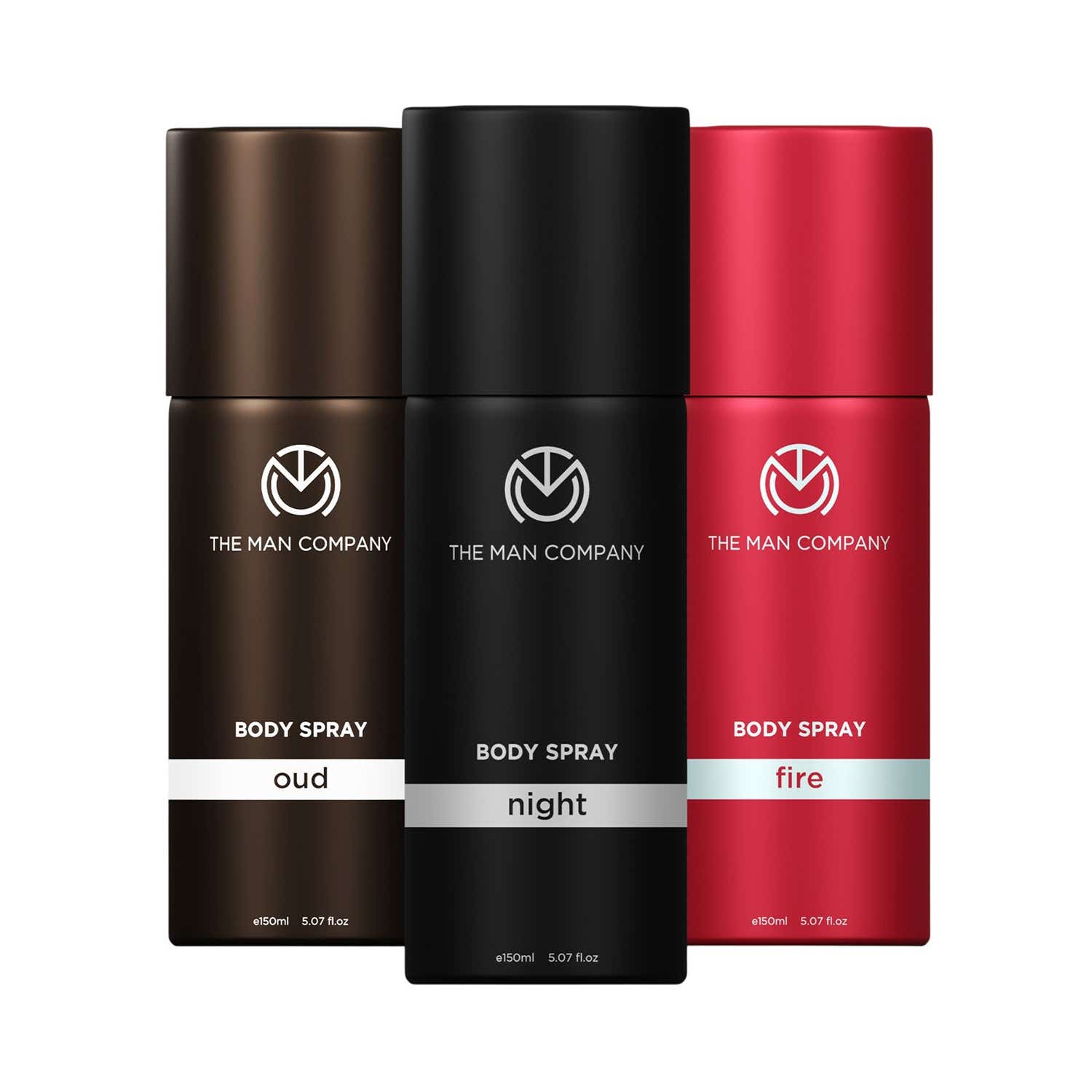 The Man Company | The Man Company Oud + Fire + Night Body Spray Combo for Men (3 pcs)