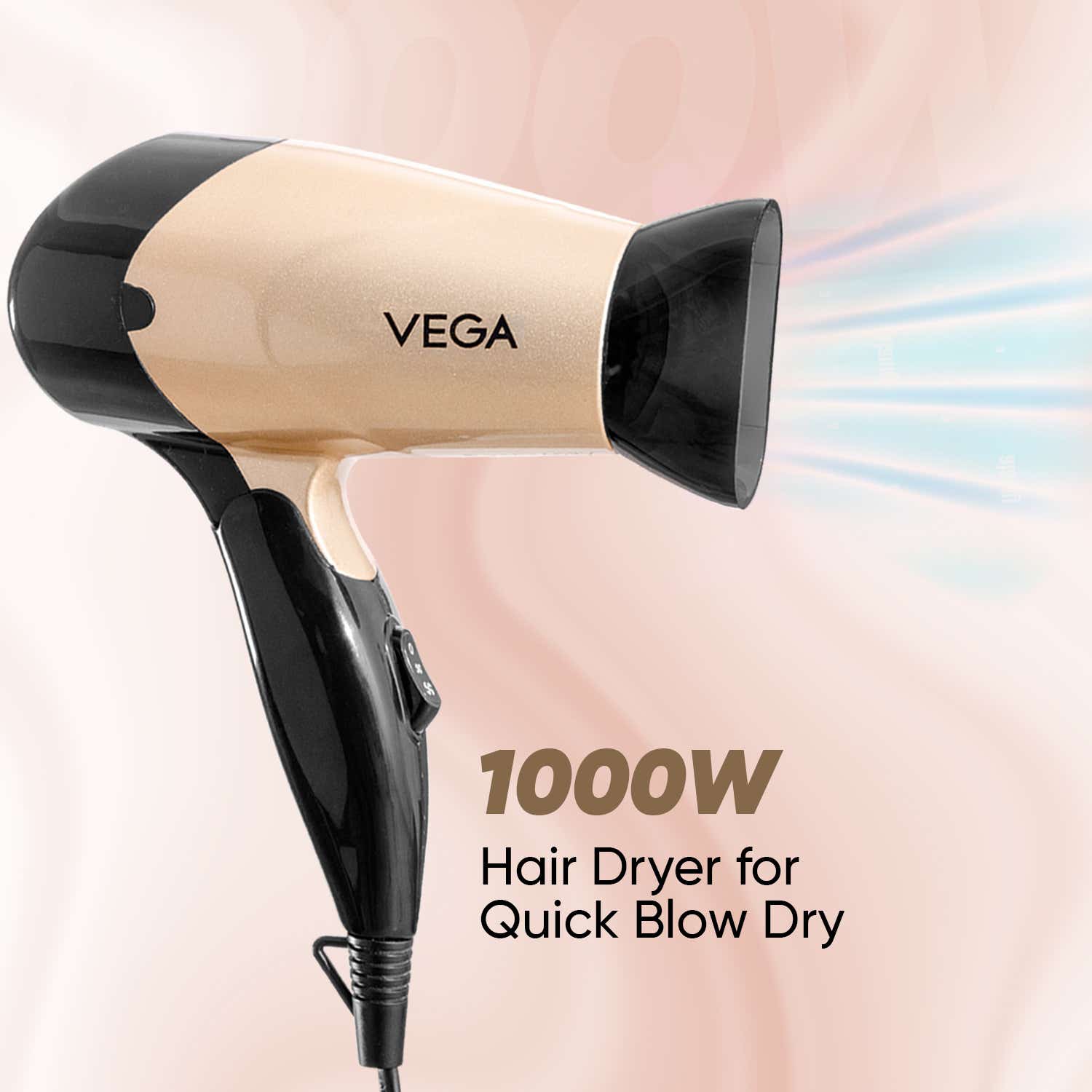 Vega 3-in-1 Hair Dryer & Straightener Combo (VGGP-10) Pack of 3 - Image 7