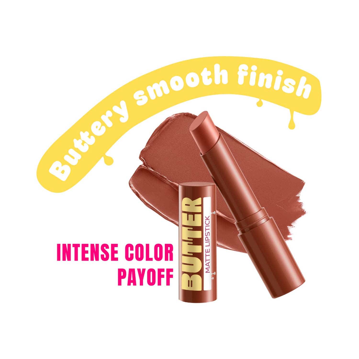 Elle 18 | Elle18 Butter Matte Creamy Hydrating Lipstick - Brown Drop (4 g)