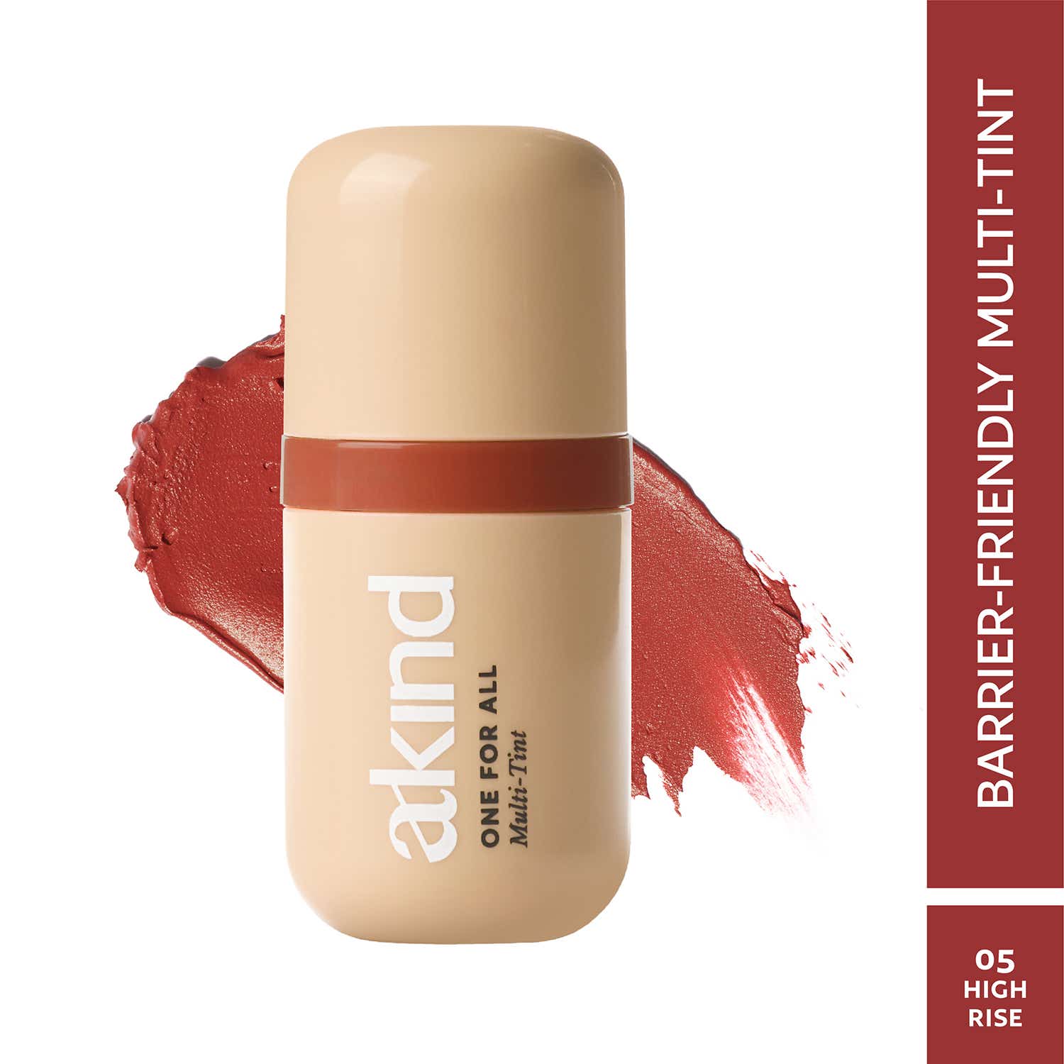 Akind | Akind One For All Multi-Tint - Barrier-Loving Tint for Lips, Cheeks & Eyes - High Rise (5.5 ml)