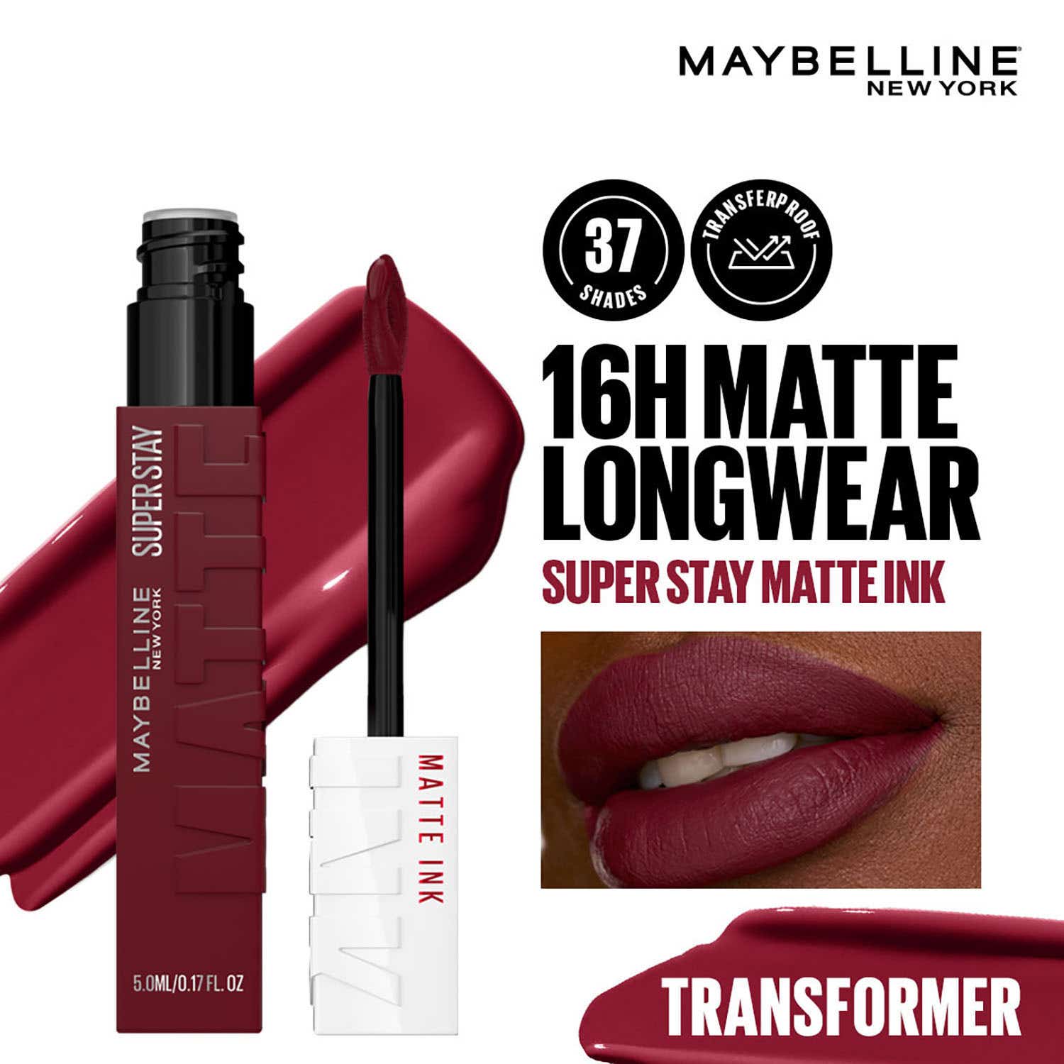 Maybelline New York Super Stay Matte Ink Liquid Lipstick - 230 Transformer (5 ml)