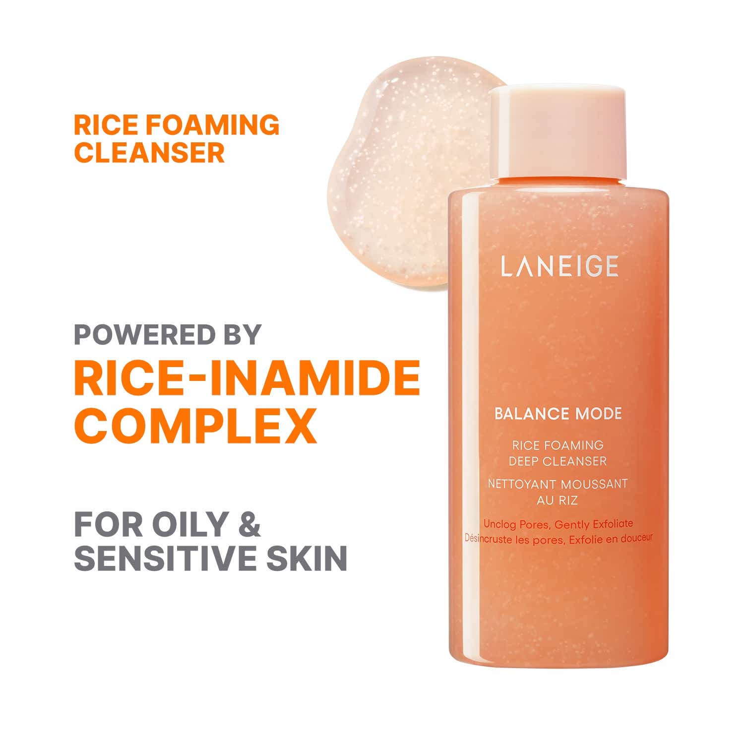 Laneige | Laneige Balance Mode Mini Rice Foaming Deep Cleanser (80 ml)
