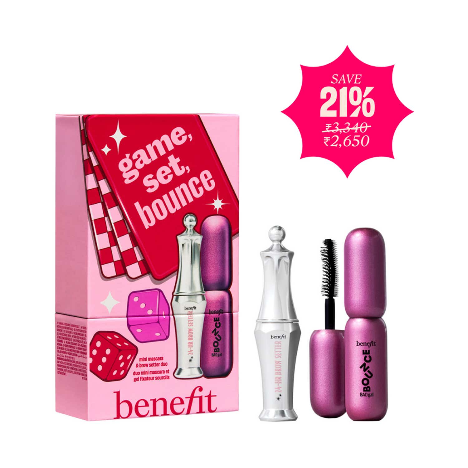 Benefit Cosmetics | Benefit Cosmetics Game Set Bounce Mini Mascara & Brow Setter Duo (2 pcs)