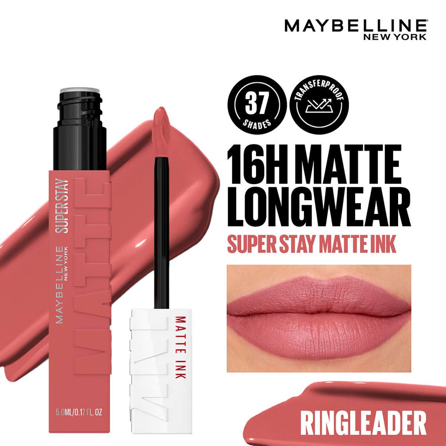 Maybelline New York | Maybelline New York Super Stay Matte Ink Liquid Lipstick - 175 Ringleader (5 ml)