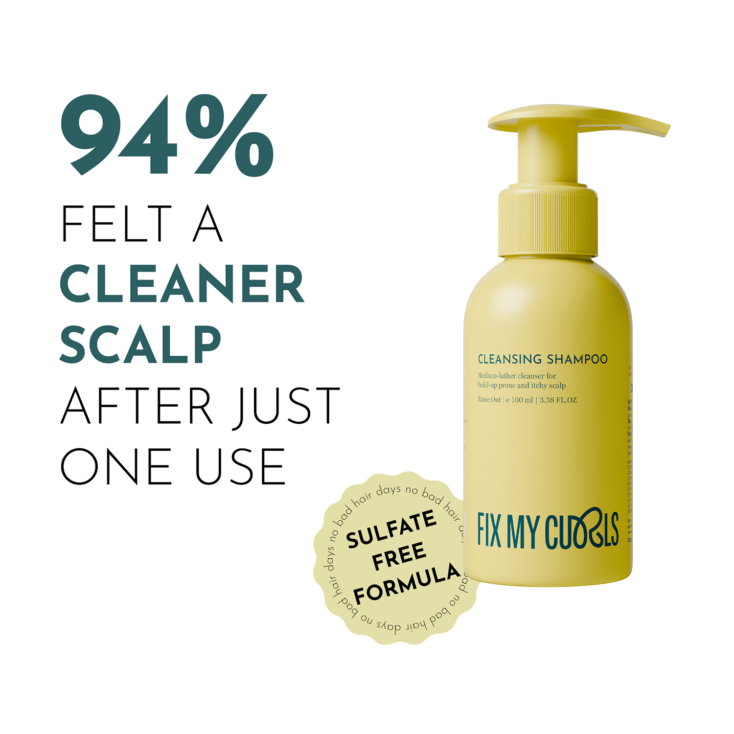 Fix My Curls | Fix My Curls Cleansing Shampoo For Curly And Wavy Hair (100 ml)
