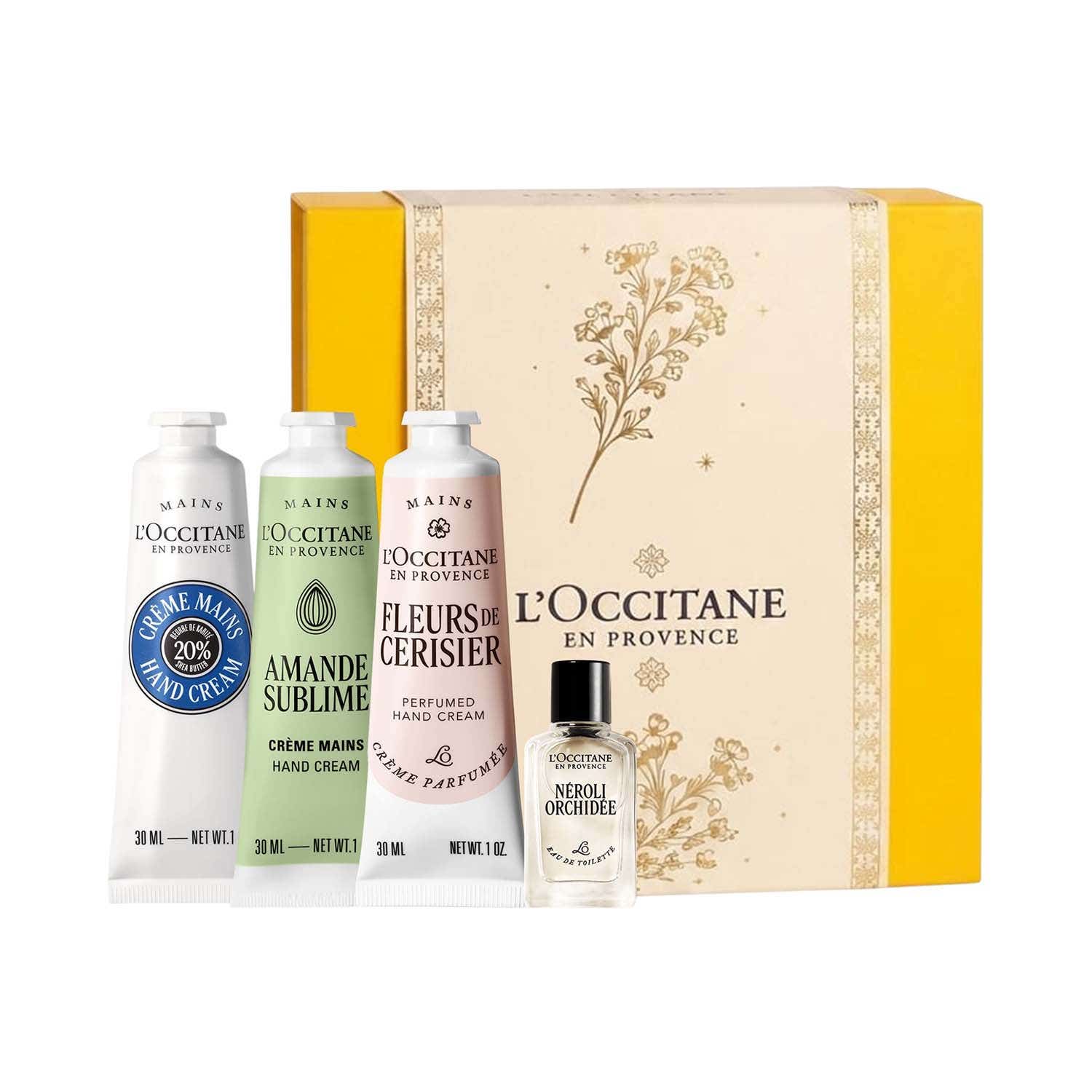 L'occitane | L'Occitane Iconic Hand Cream Trio with Mini EDT (4 pcs)