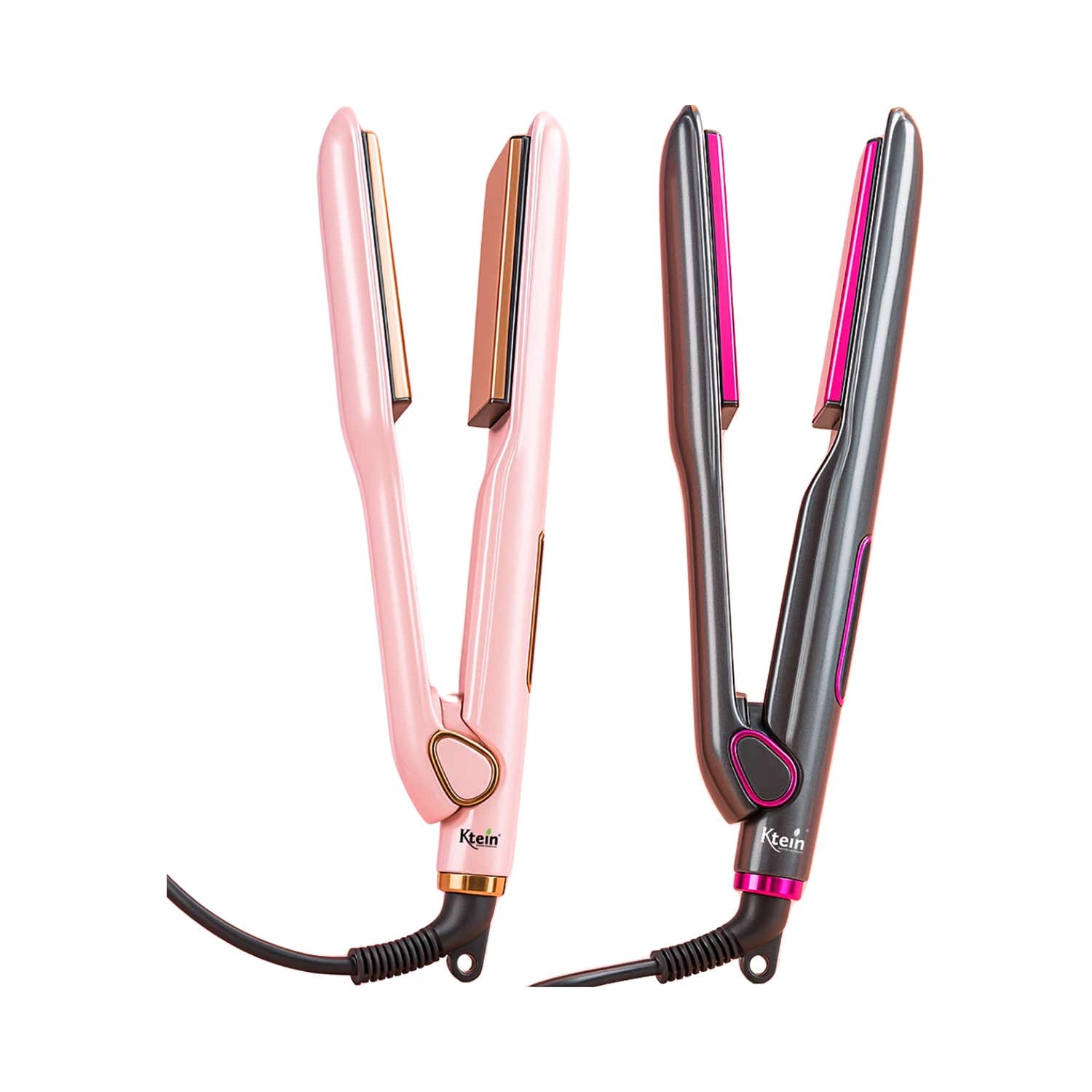 Ktein | Ktein Hair Straightener - Wide Plate Flat Iron for Damp & Dry Hair with 4 Temperature