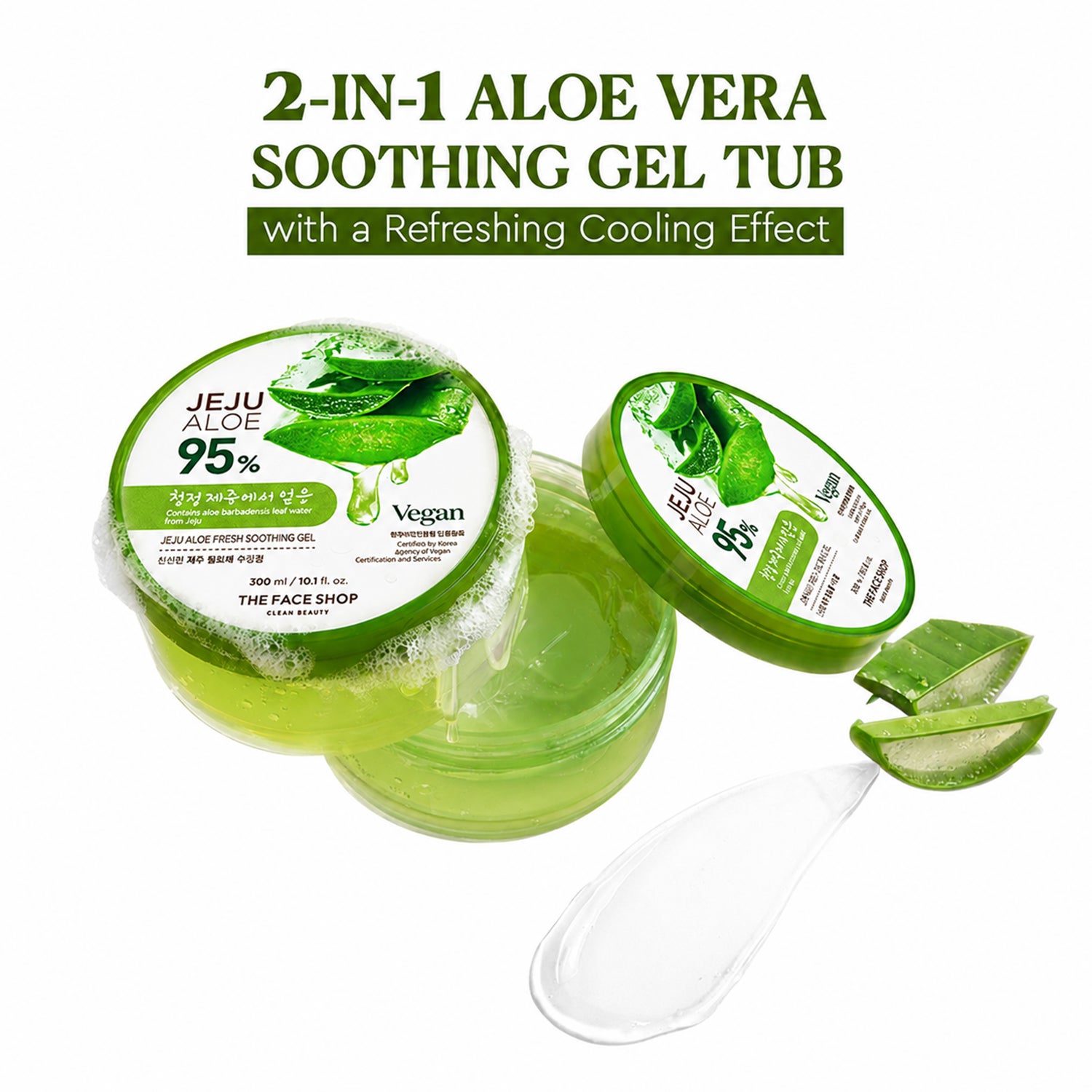 The Face Shop | The Face Shop Jeju Aloe 95% Fresh Soothing Gel (300 ml)