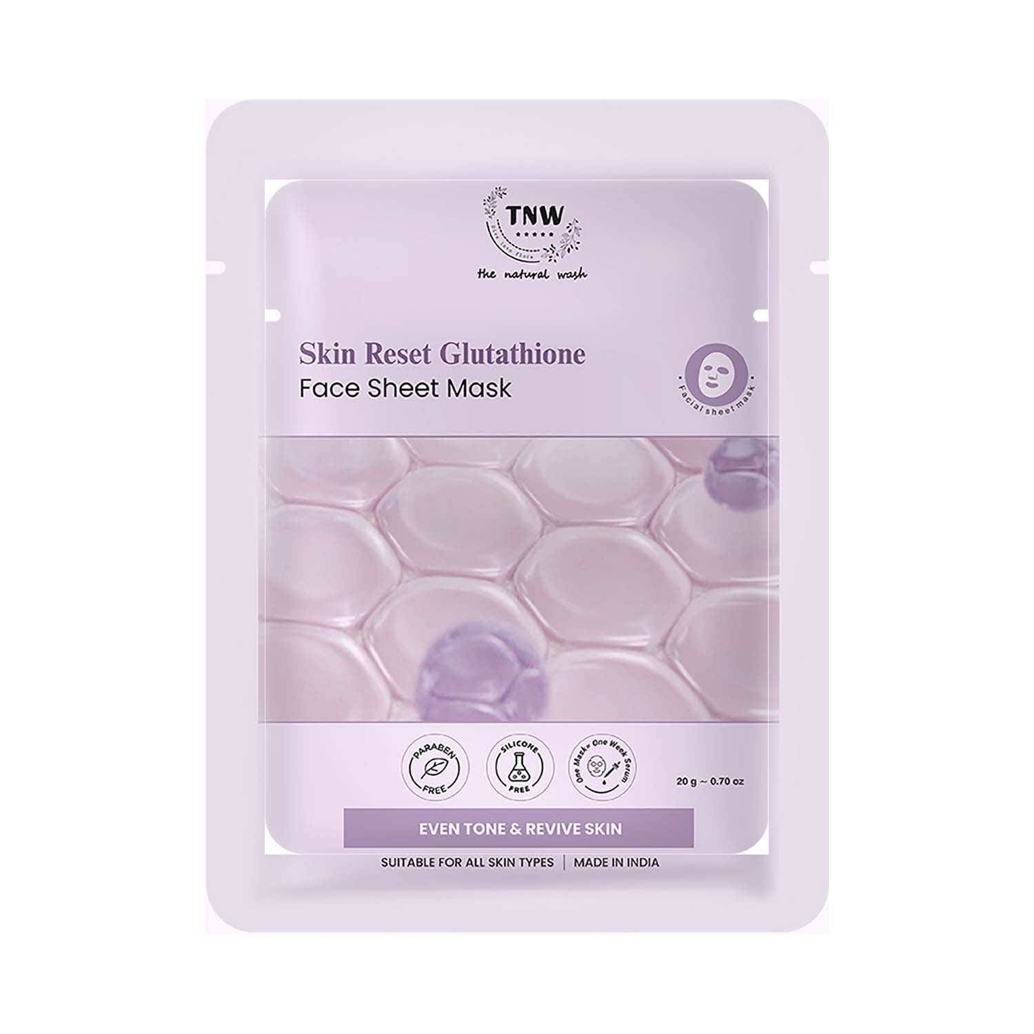 TNW The Natural Wash | TNW The Natural Wash Radiance Boost Glutathione Face Sheet Mask (20 g)