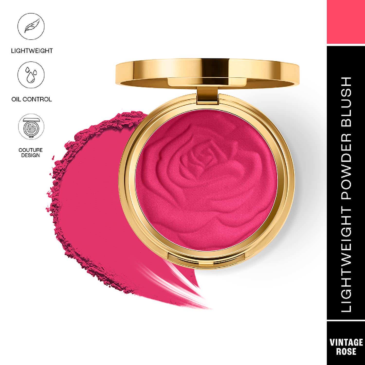 Lakme | Lakme Showstopper Collection Rouge Bloom Powder Blush Vintage Rose - (12 g)