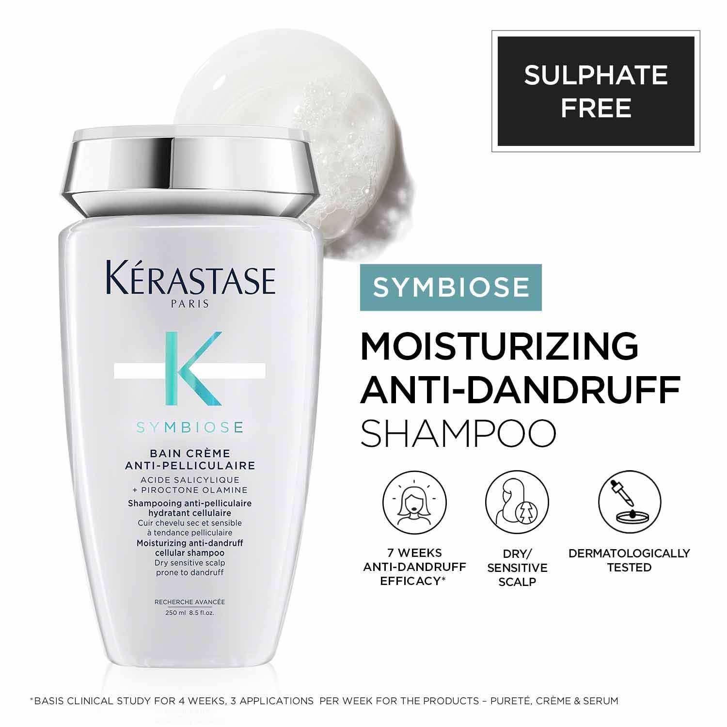 KERASTASE | KERASTASE Symbiose Creme Anti-Dandruff Shampoo for Dry Sensitive Scalp (250 ml)