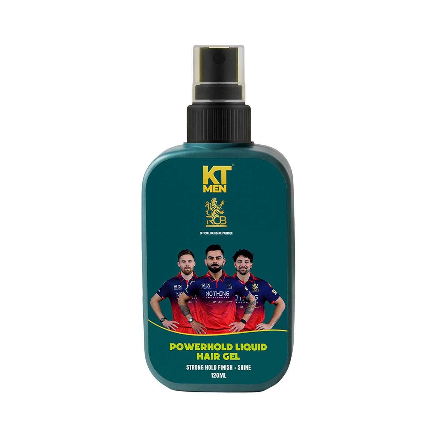 KT MEN | KT MEN Power Hold Liquid Hair Gel Strong Hold Finish + Shine - RCB (120 ml)