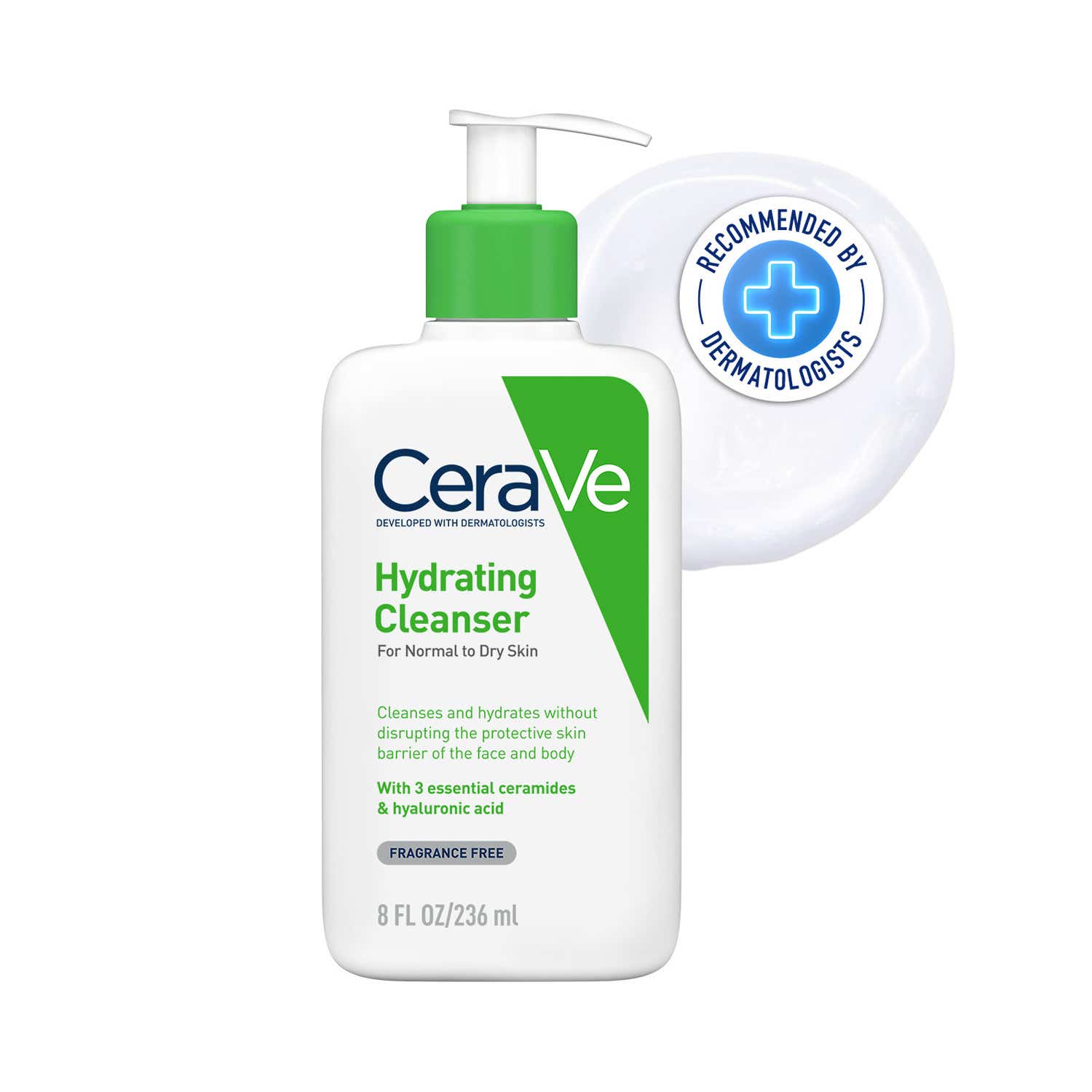 CeraVe | CeraVe Hydrating Cleanser Non-Foaming Face Wash for Dry Skin (236 ml)
