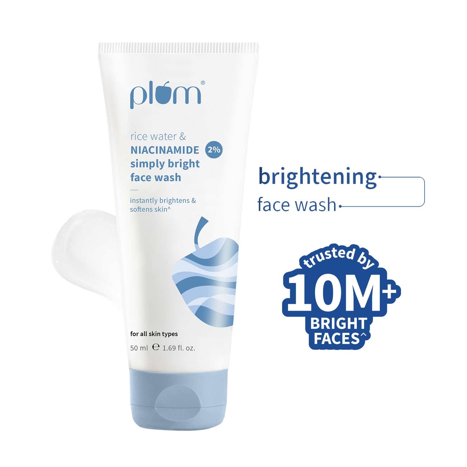 Plum | Plum Simply Bright 2% Niacinamide Face Wash With Rice Water (50 ml)