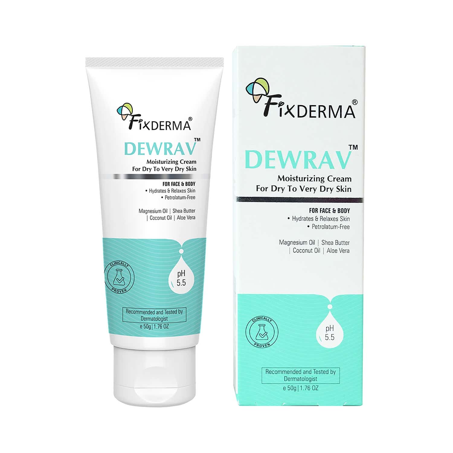 Fixderma | Fixderma Dewrav Moisturising Cream for Face & Body (50 g)