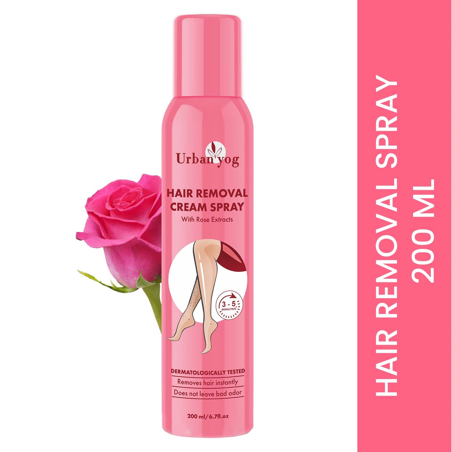 Urban Yog | Urban Yog Hair Removal Cream Spray For Women Rose (200 ml)