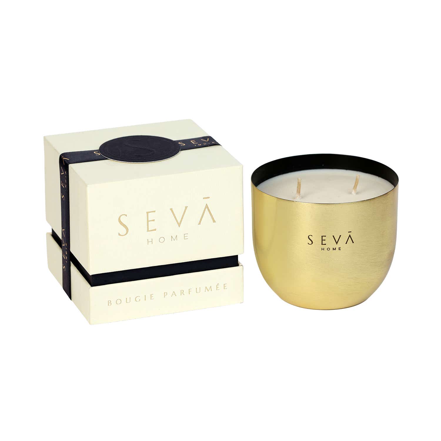 Seva Home | Seva Home Heirloom Classic Bloom Gold Candle