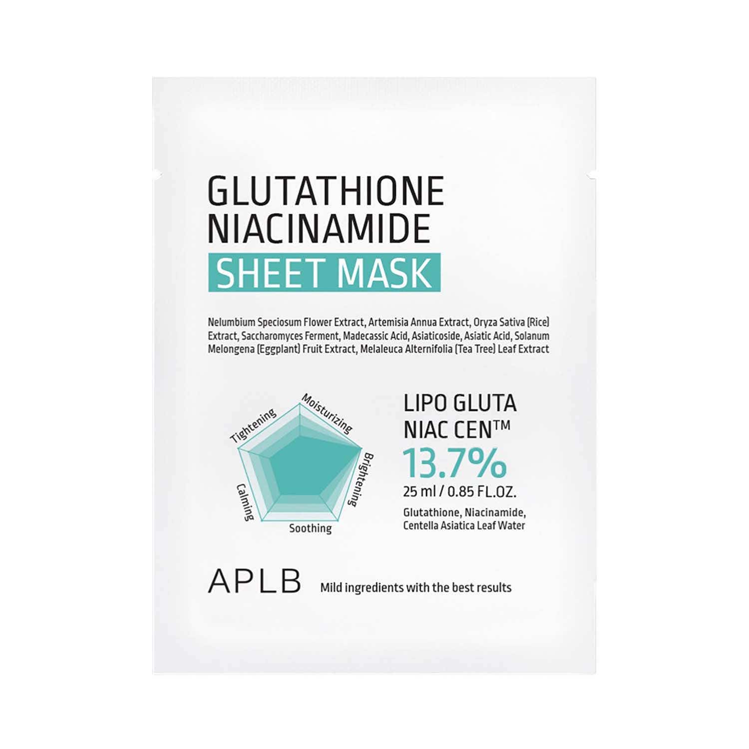 APLB | APLB Glutathione Niacinamide Sheet Mask (25 ml)