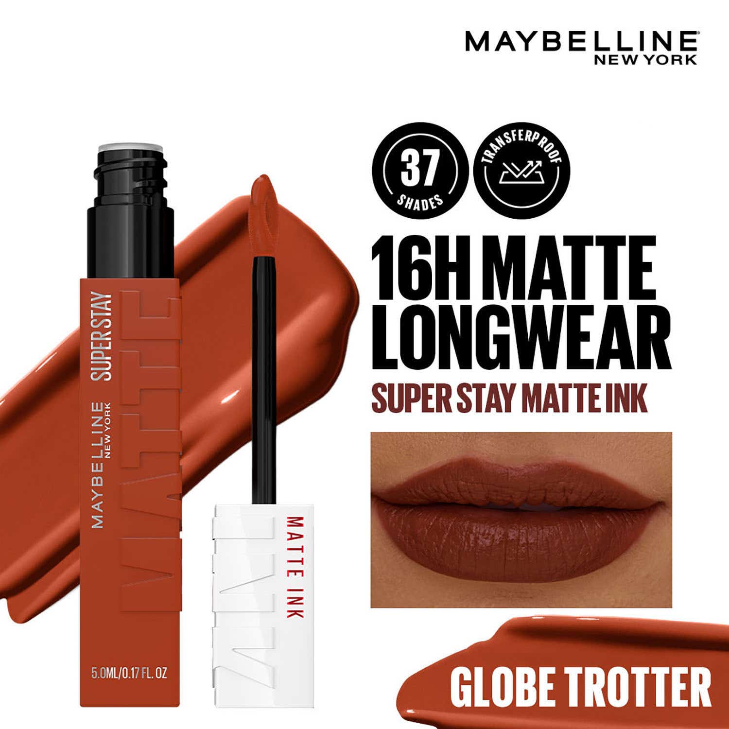 Maybelline New York | Maybelline New York Super Stay Matte Ink Liquid Lipstick - 135 Globe Trotter (5 ml)